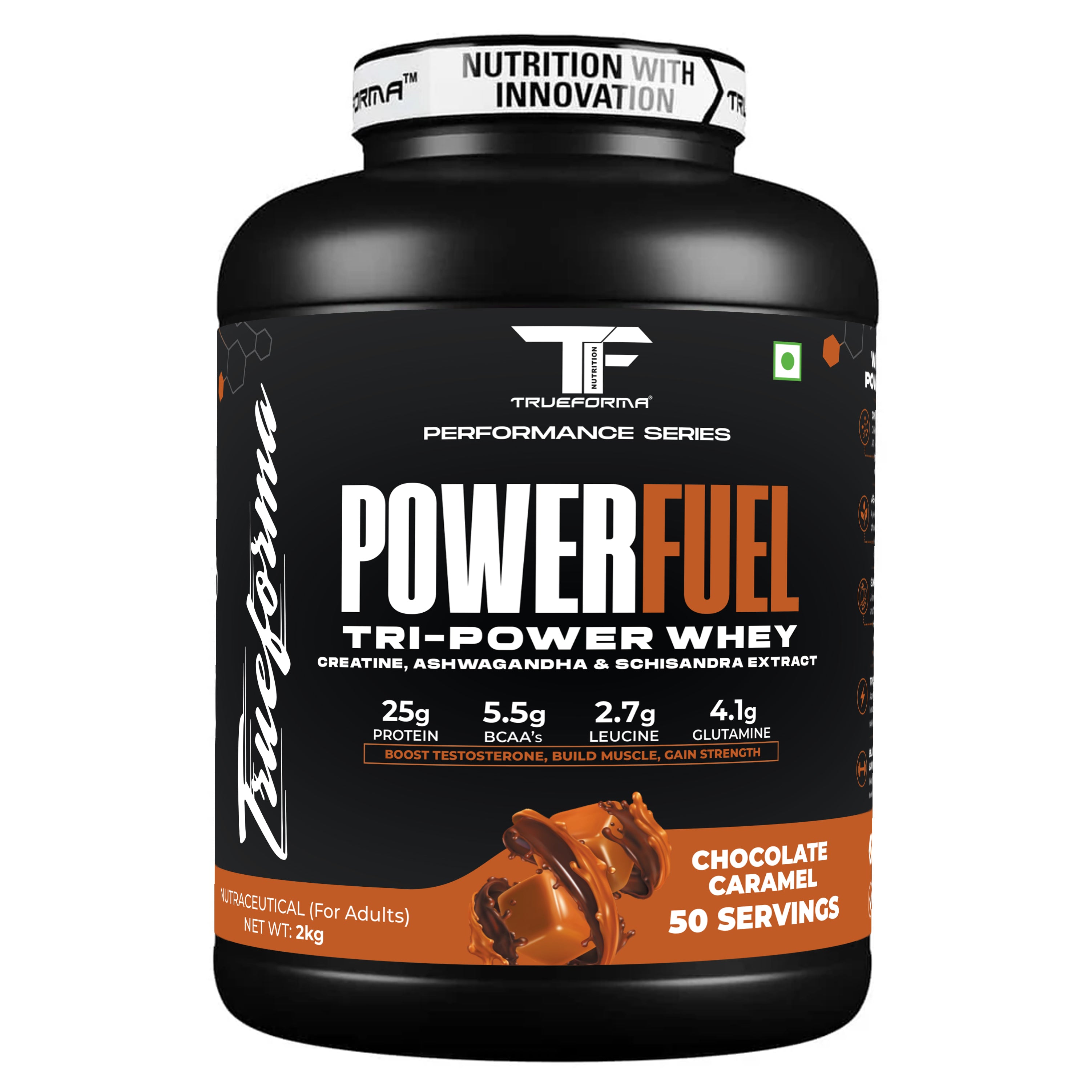 Trueforma® Power Fuel – Whey Protein with Creatine & Ashwagandha