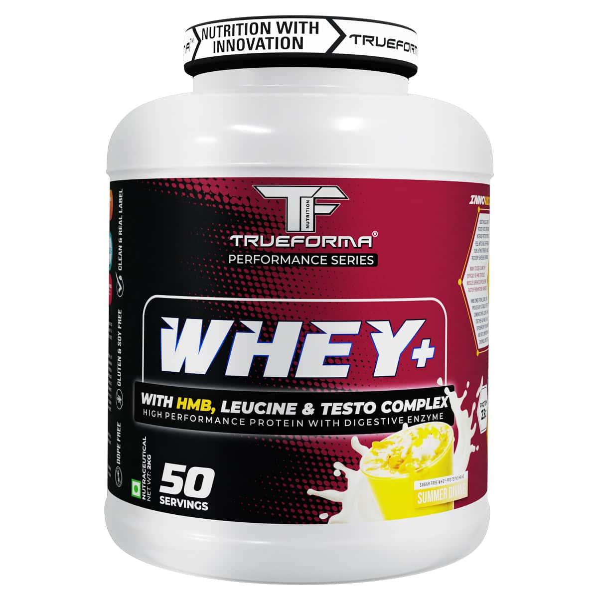 Trueforma® Whey+ Protein with HMB, Leucine, Ginseng & Tribulus