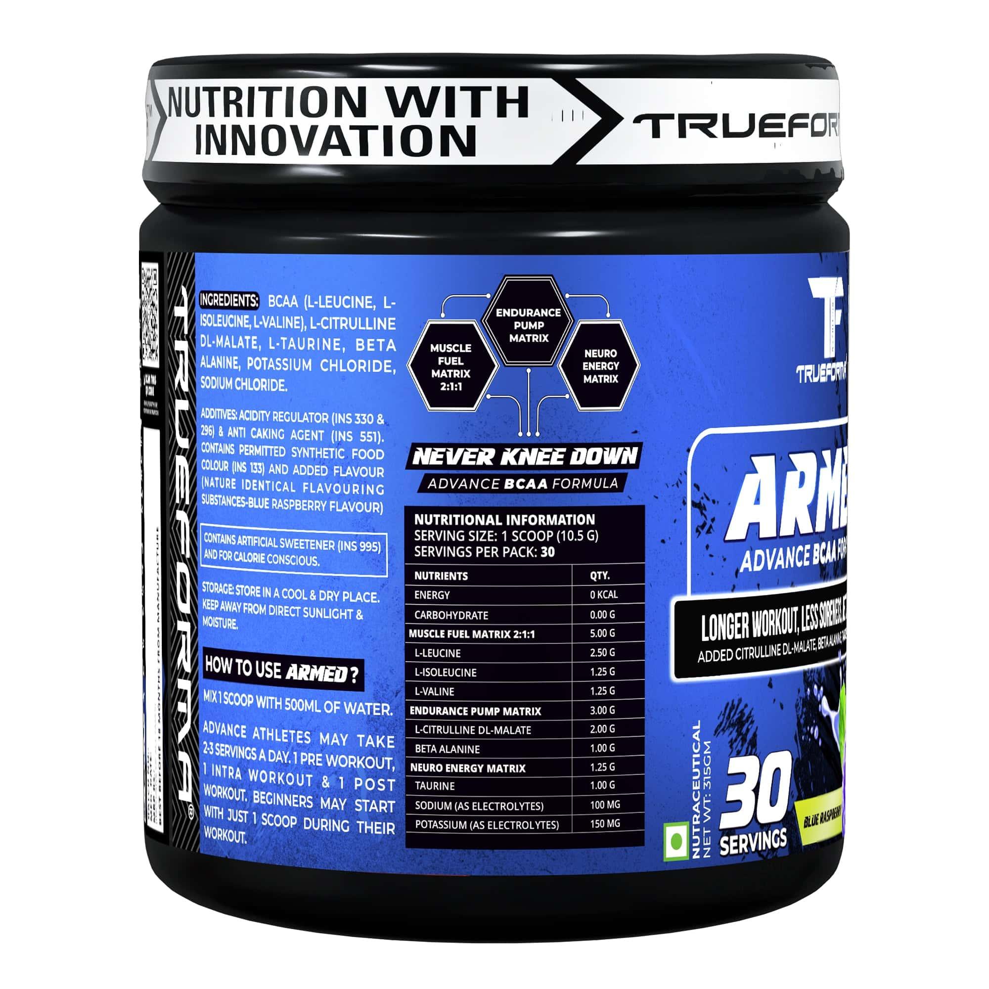 Trueforma® Advanced BCAA Formula – Fuel Your Performance & Maximize Recovery, 30 Servings