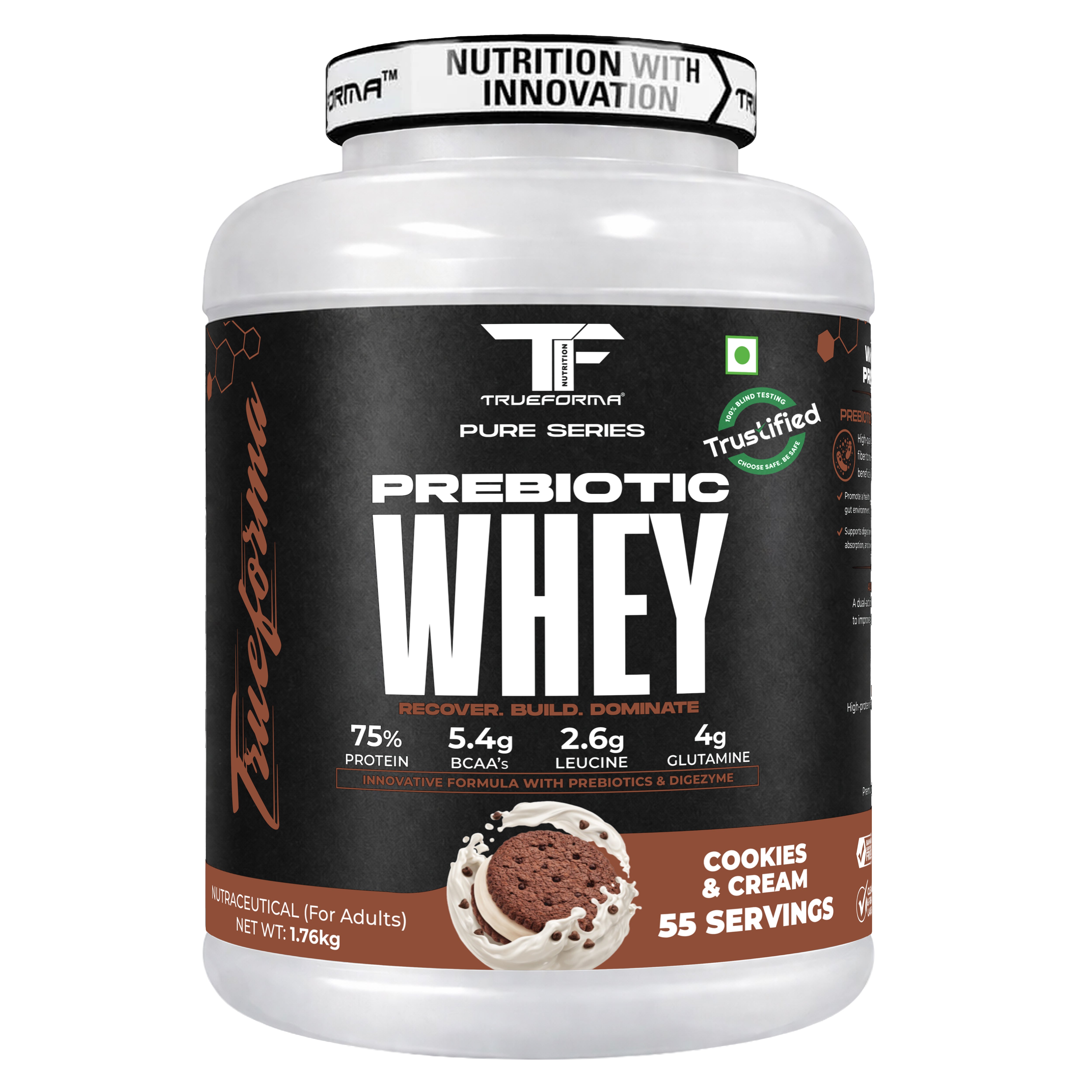 Trueforma® 100% Whey Protein with Prebiotics & Enzymes