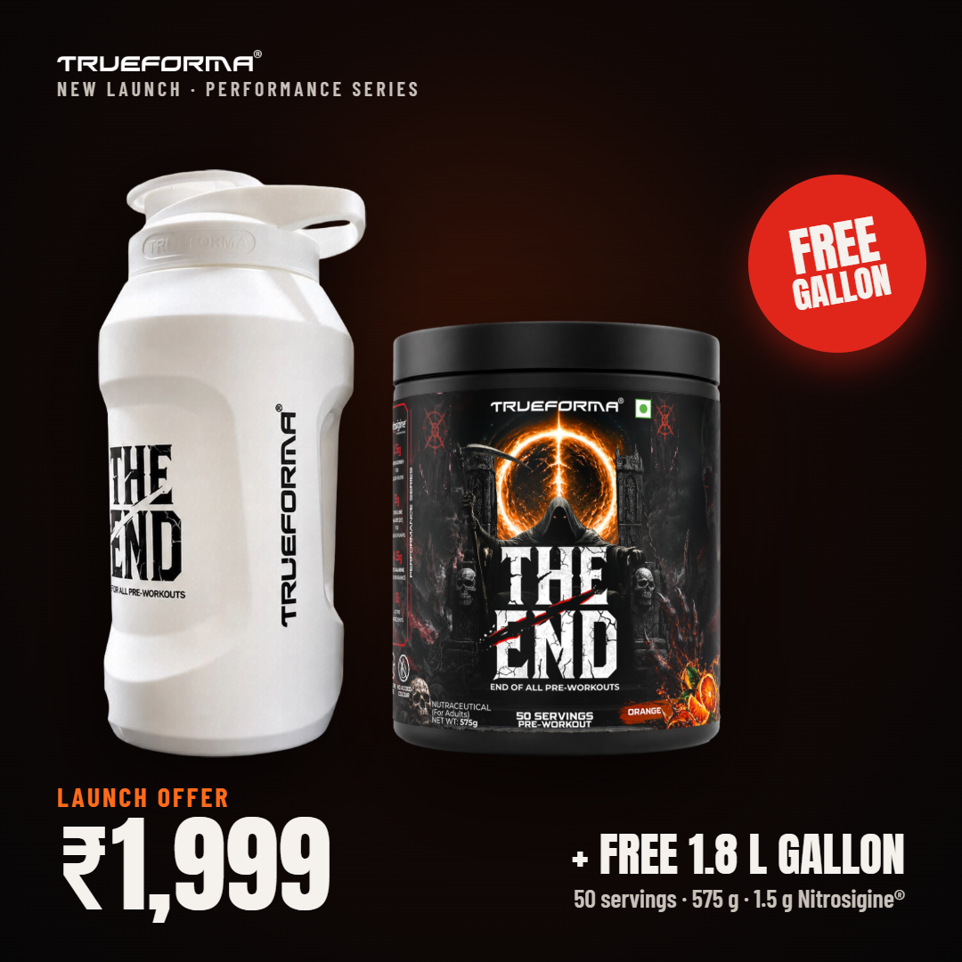 Trueforma® The End Advanced Pre-Workout with 1.5g Nitrosigine® + Free Gallon | 25/50 Servings