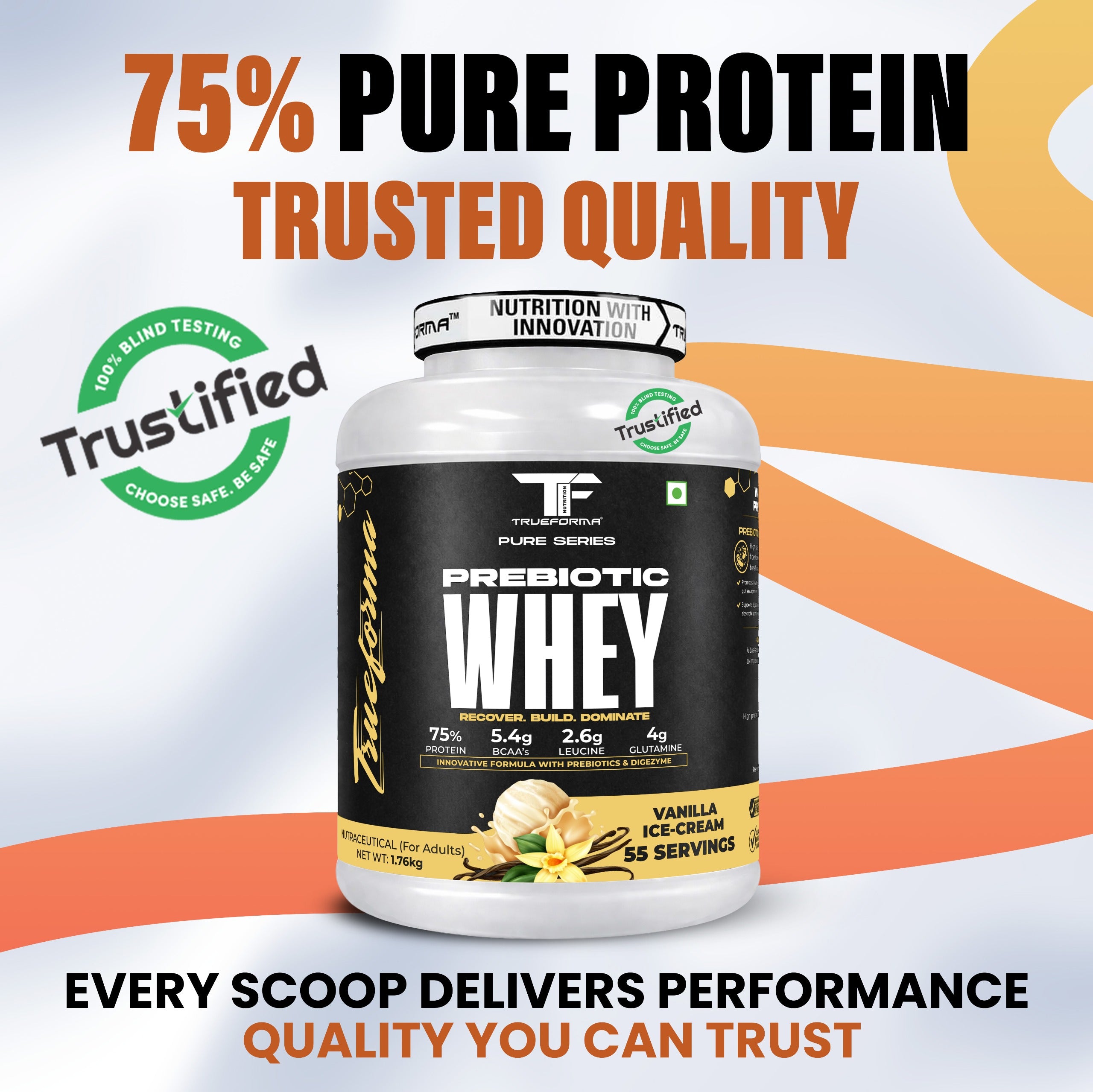 Trueforma® 100% Whey Protein with Prebiotics & Enzymes