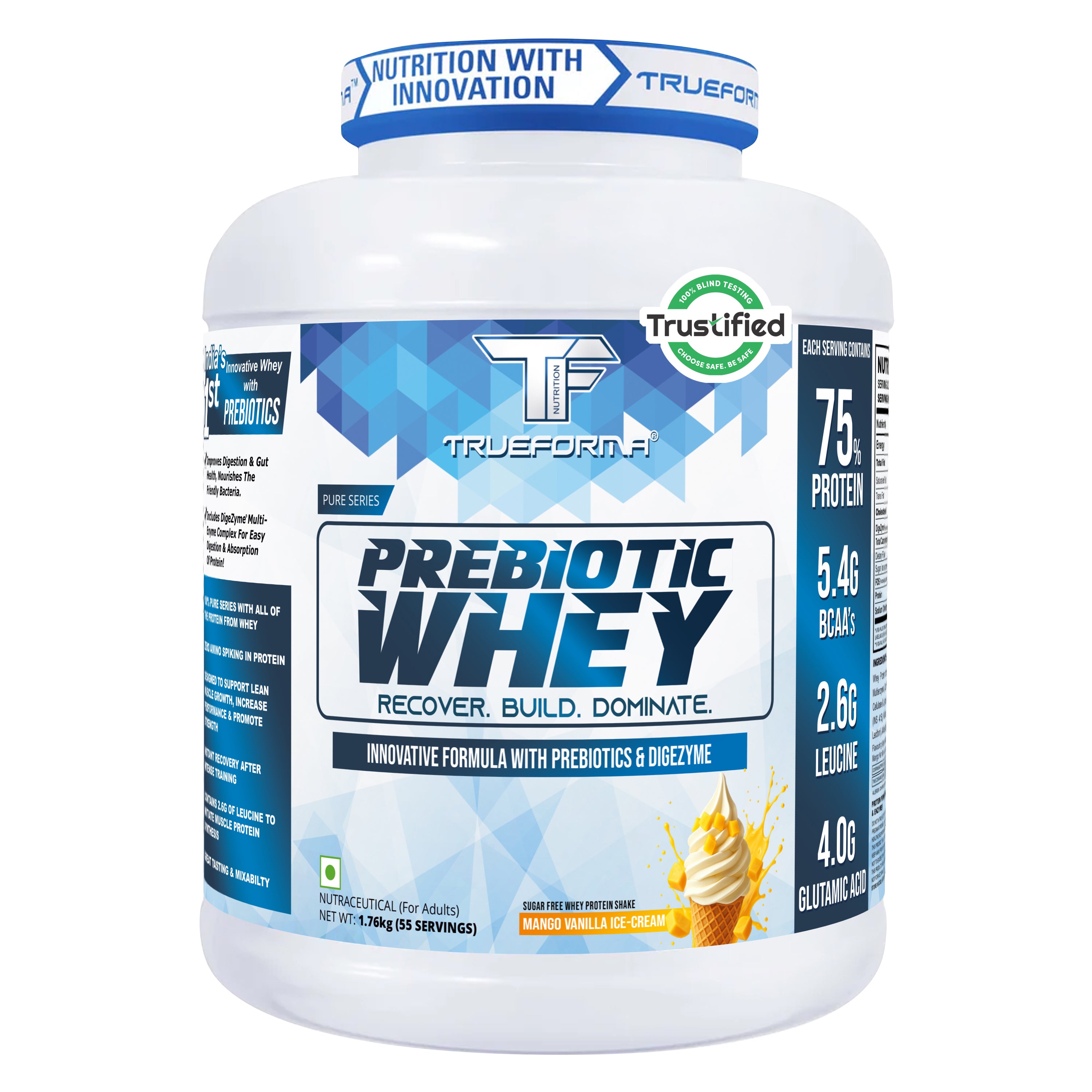 Trueforma® 100% Whey Protein with Prebiotics & Enzymes