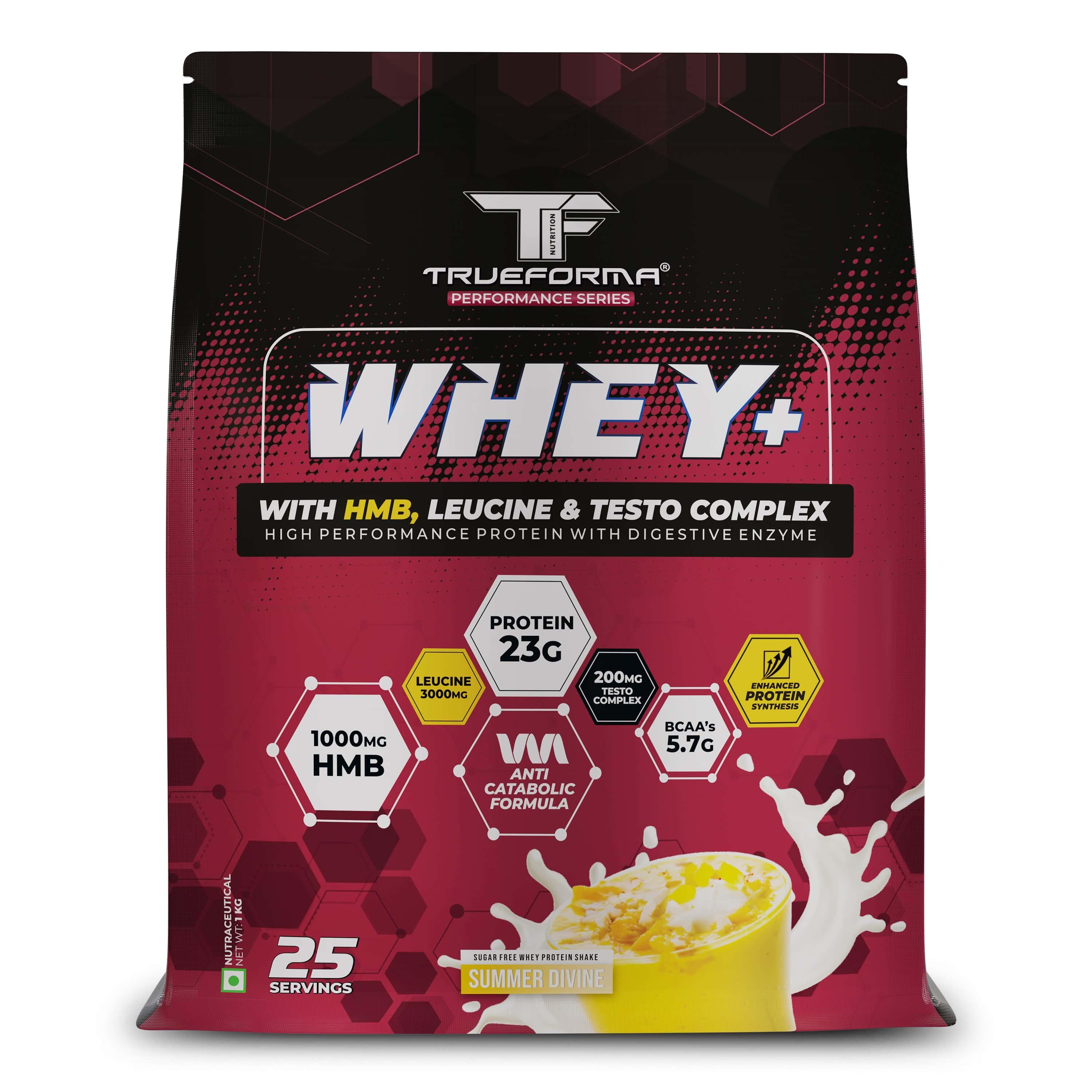 Trueforma® Whey+ Protein with HMB, Leucine, Ginseng & Tribulus