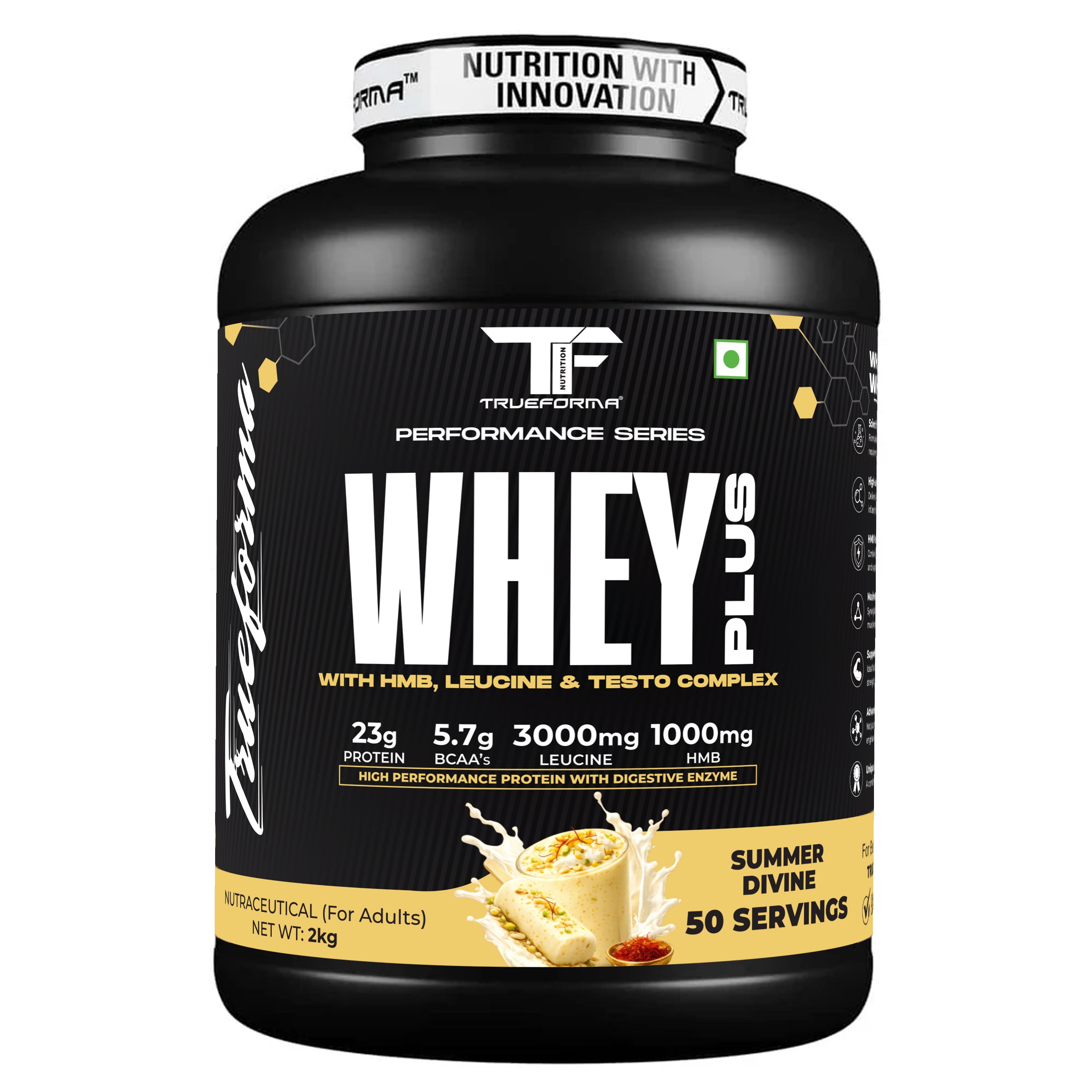 Trueforma® Whey+ Protein with HMB, Leucine, Ginseng & Tribulus