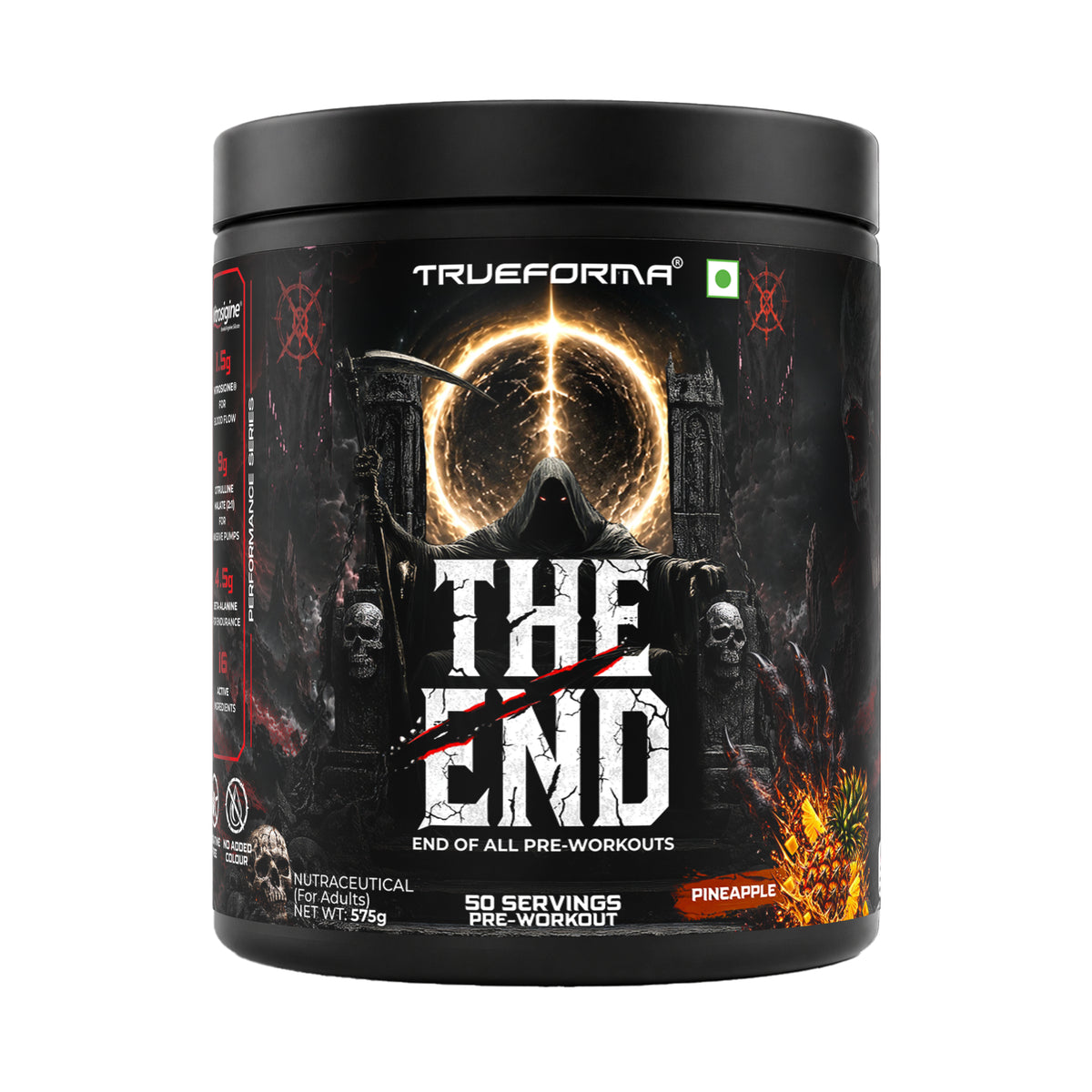 Trueforma® The End – Advanced Pre-Workout with 1.5g Nitrosigine® | 25/50 Servings