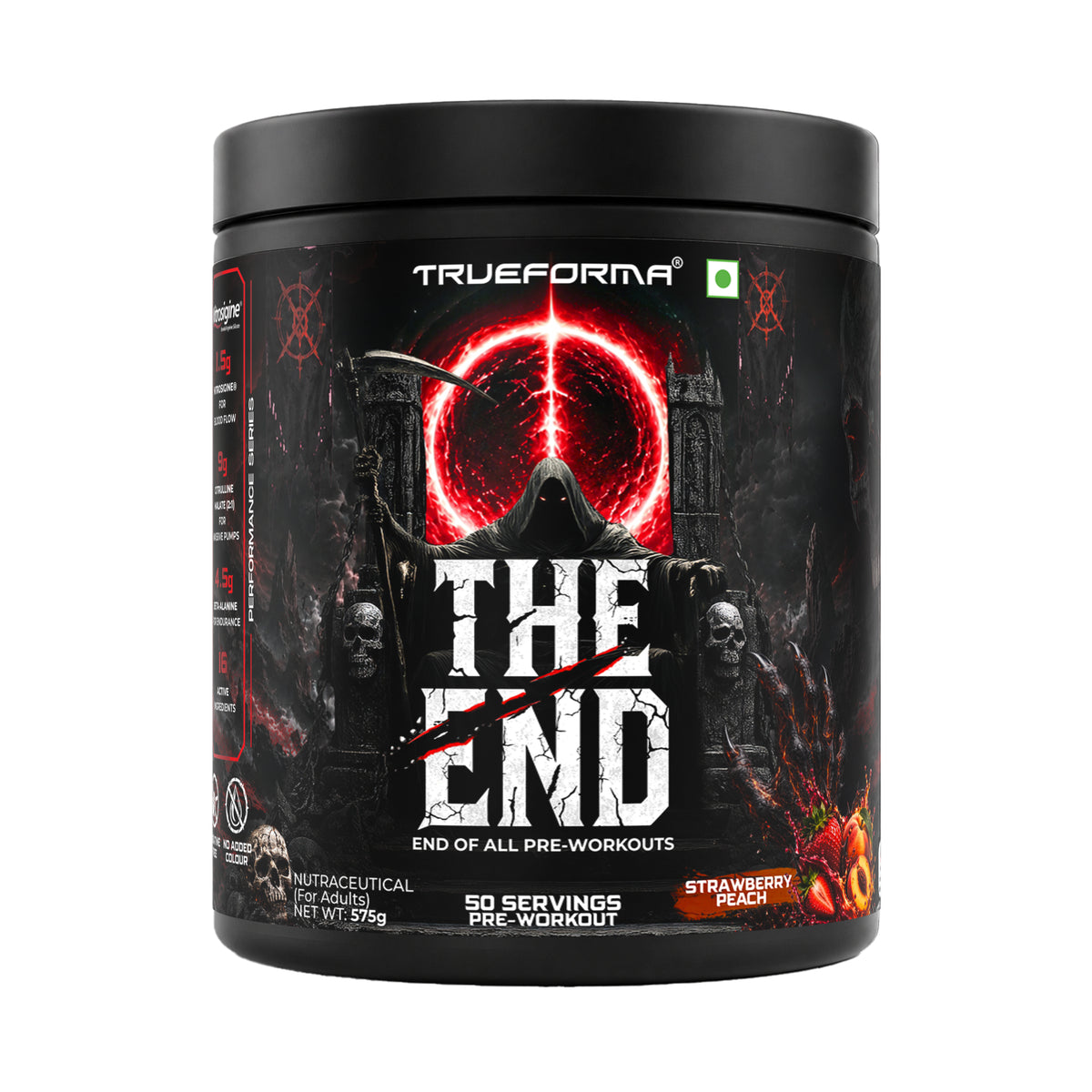 Trueforma® The End – Advanced Pre-Workout with 1.5g Nitrosigine® | 25/50 Servings