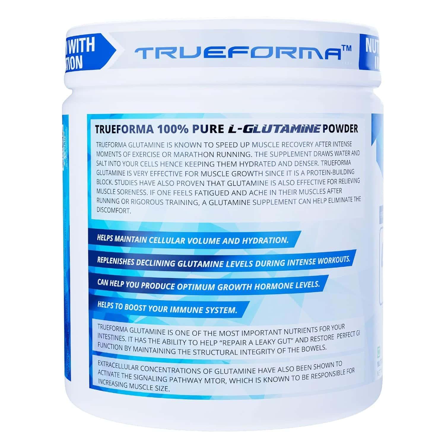Trueforma® Glutamine – 100% Pure L-Glutamine Powder