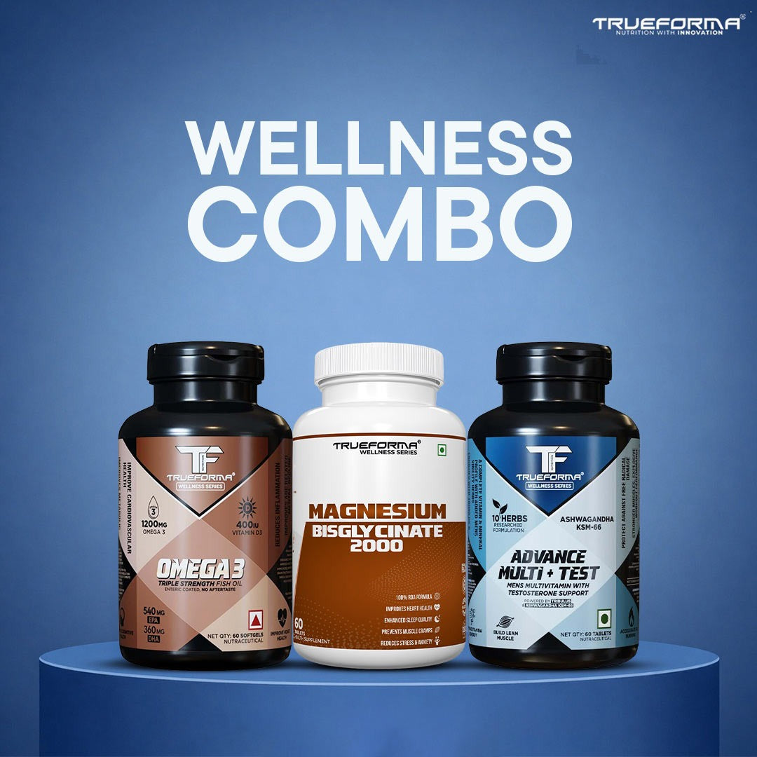 Trueforma® Wellness Combo – Omega 3, Magnesium & Advance Multi + Test
