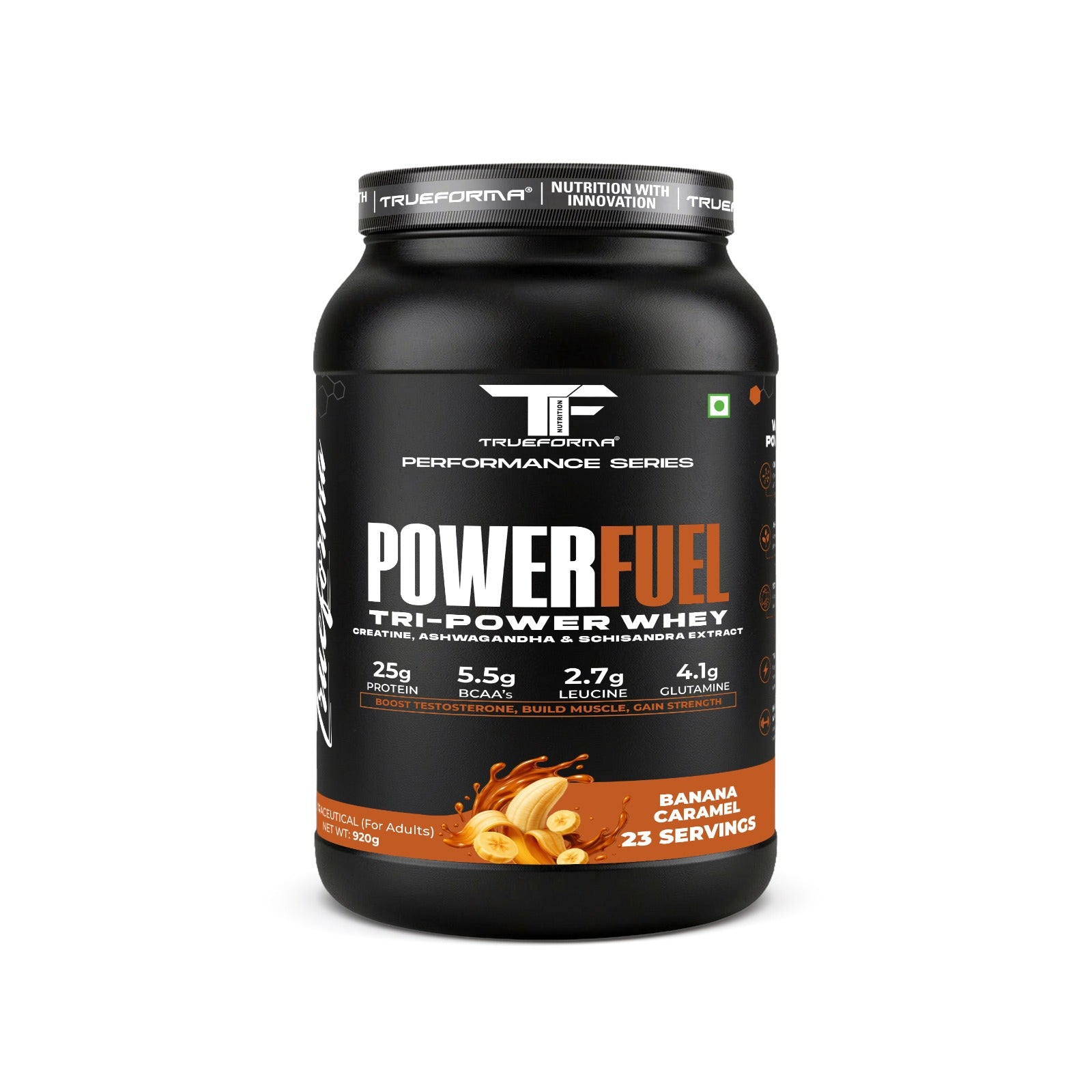 Trueforma® Power Fuel – Whey Protein with Creatine & Ashwagandha