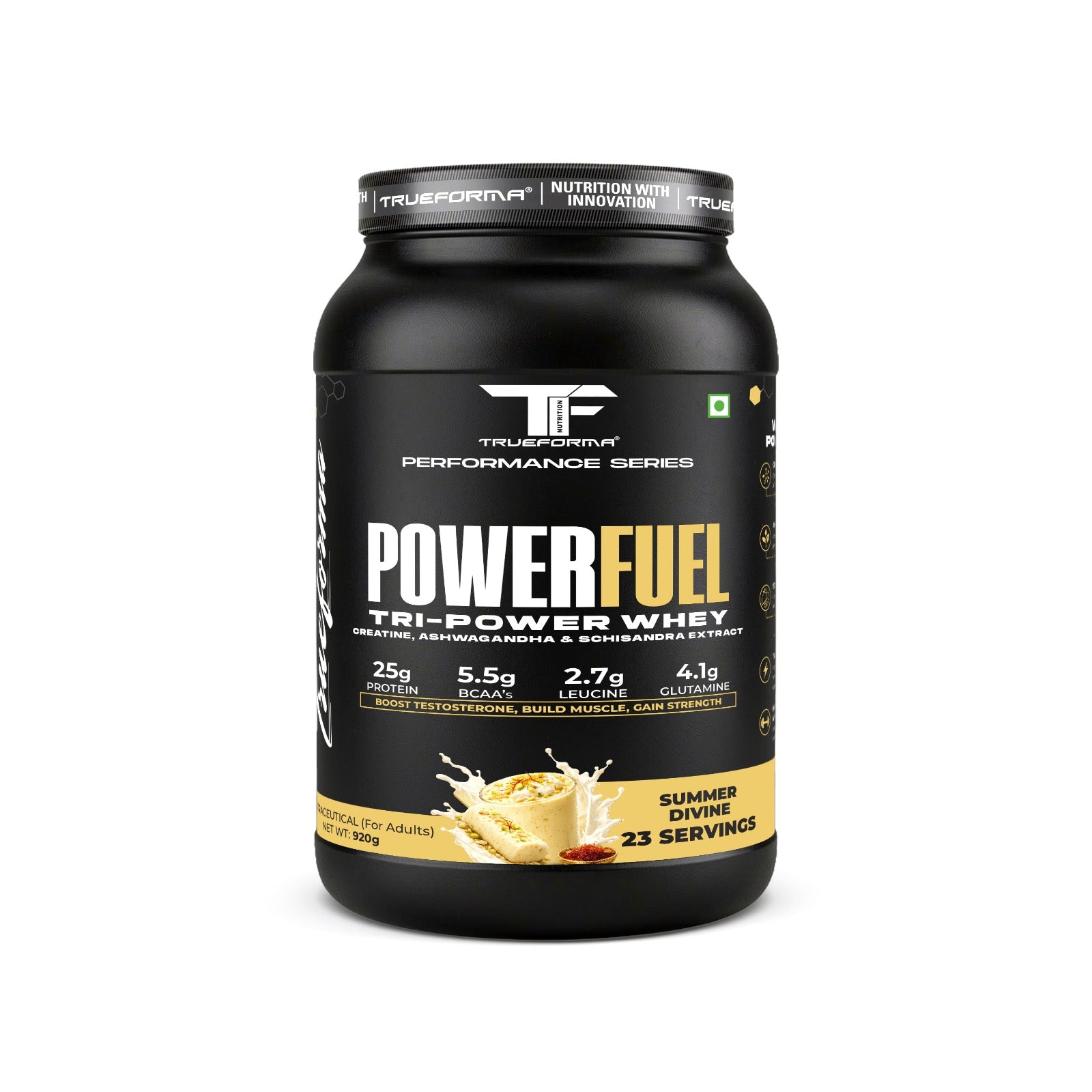 Trueforma® Power Fuel – Whey Protein with Creatine & Ashwagandha