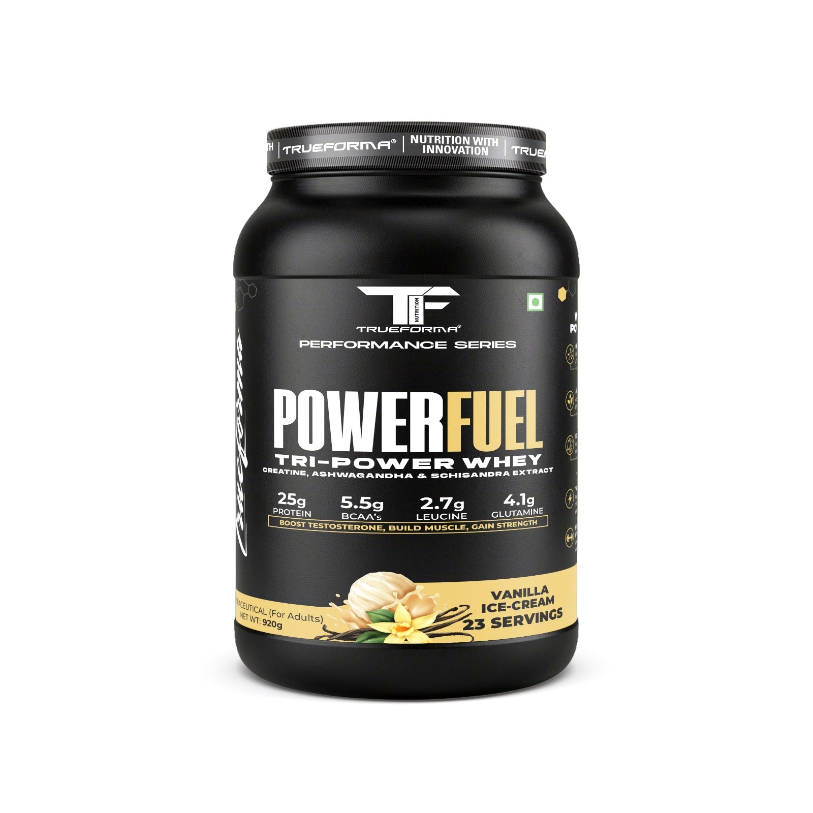 Trueforma® Power Fuel – Whey Protein with Creatine & Ashwagandha