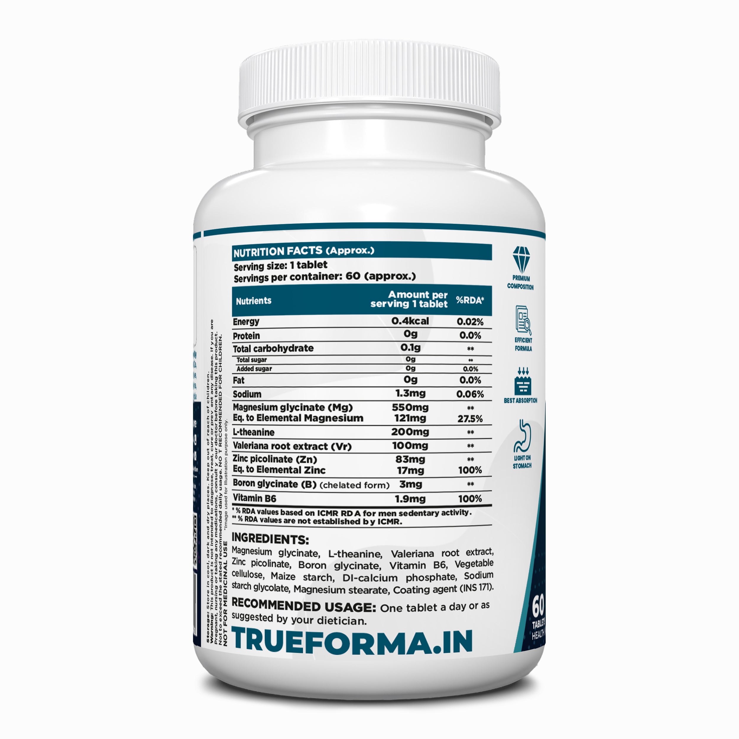 Trueforma® ZMA Enhanced Tablets