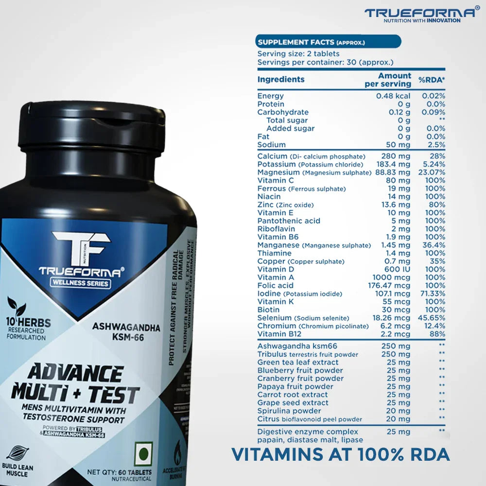 Trueforma® Advance Multi + Test – Wellness & Vitality Support