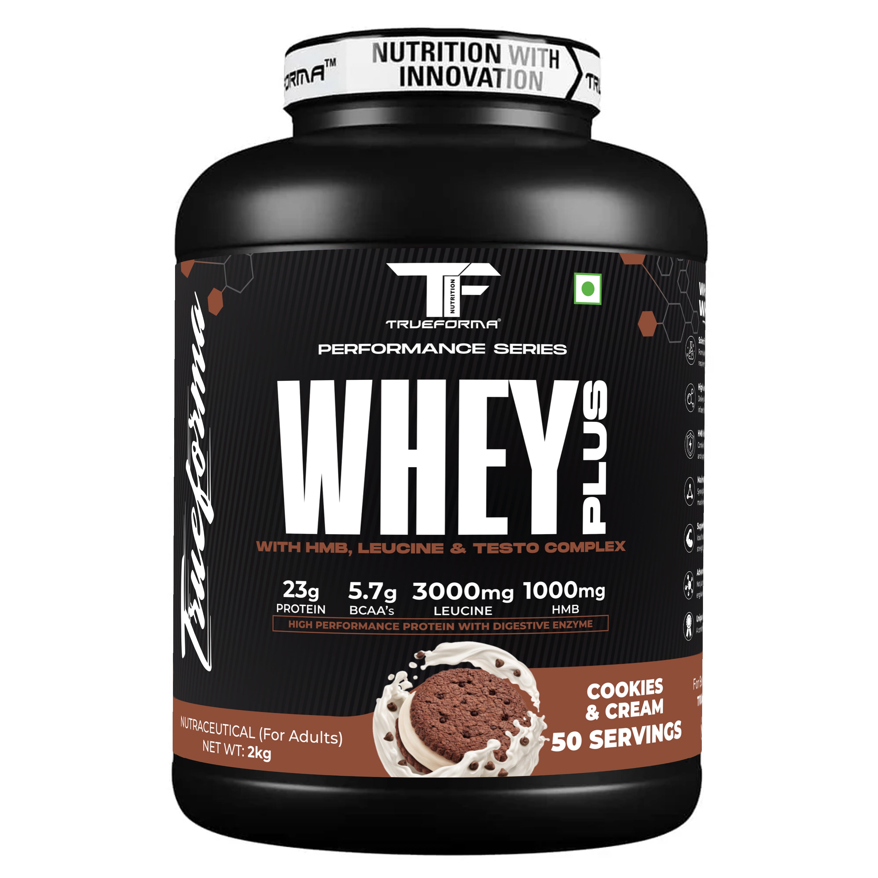 Trueforma® Whey+ Protein with HMB, Leucine, Ginseng & Tribulus