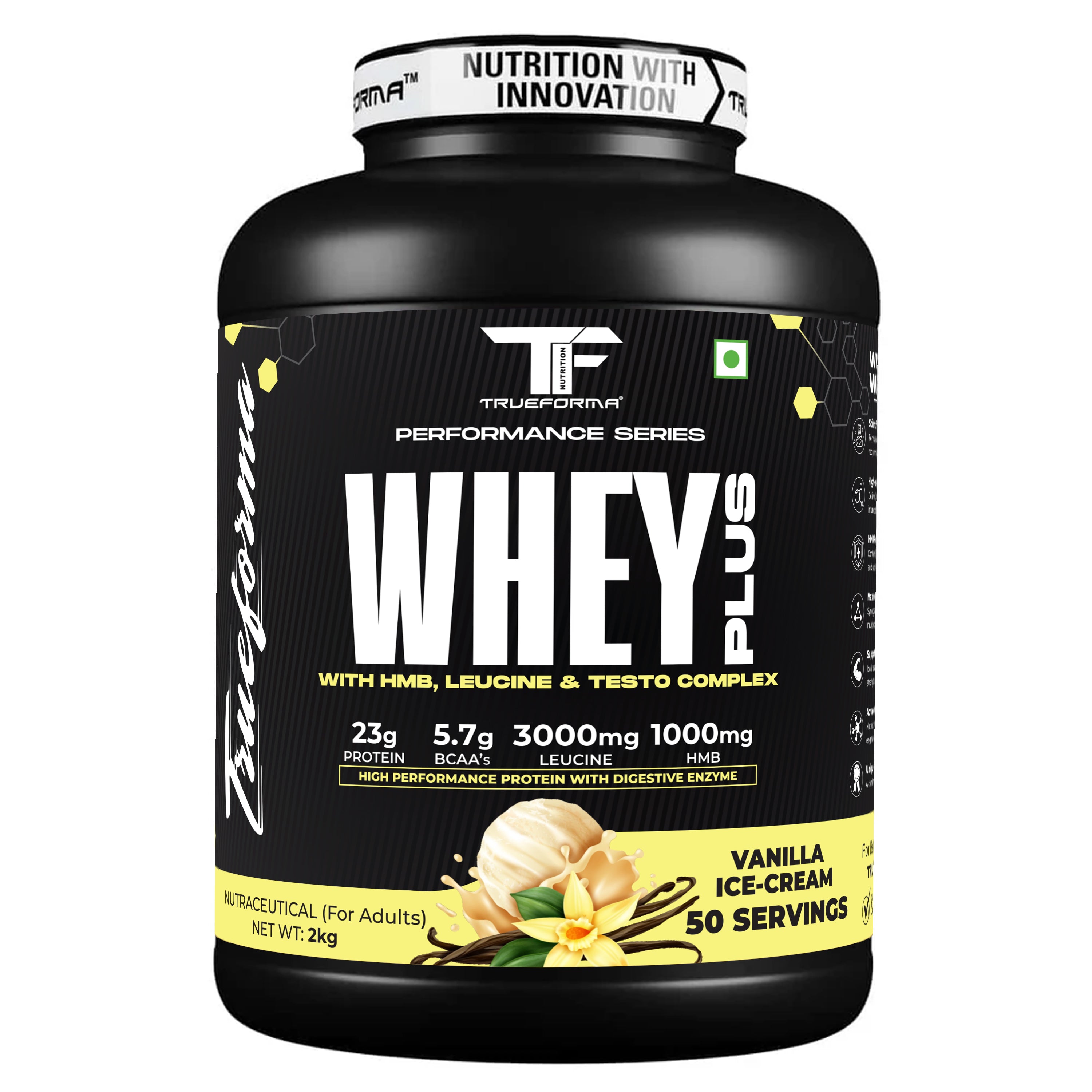 Trueforma® Whey+ Protein with HMB, Leucine, Ginseng & Tribulus
