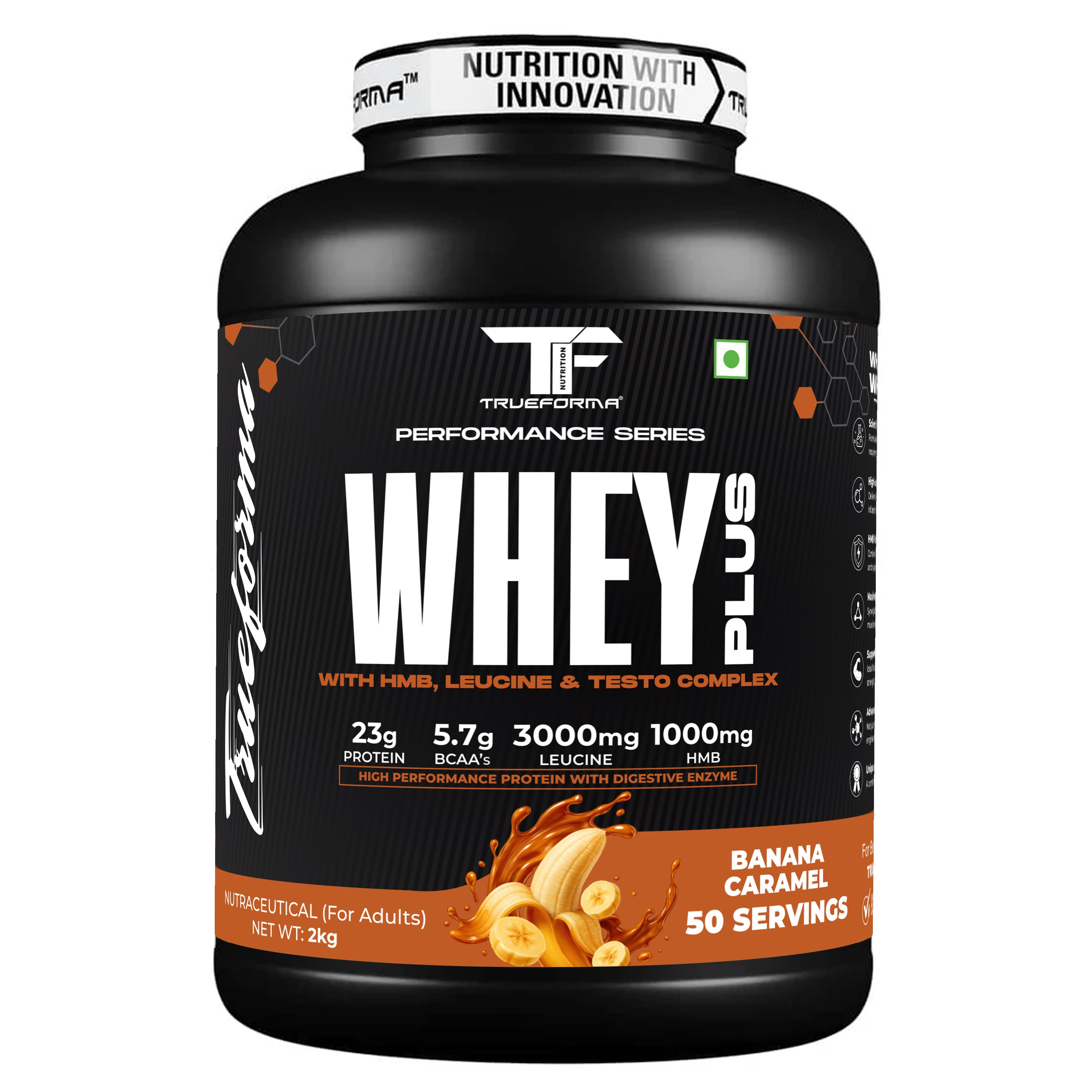Trueforma® Whey+ Protein with HMB, Leucine, Ginseng & Tribulus