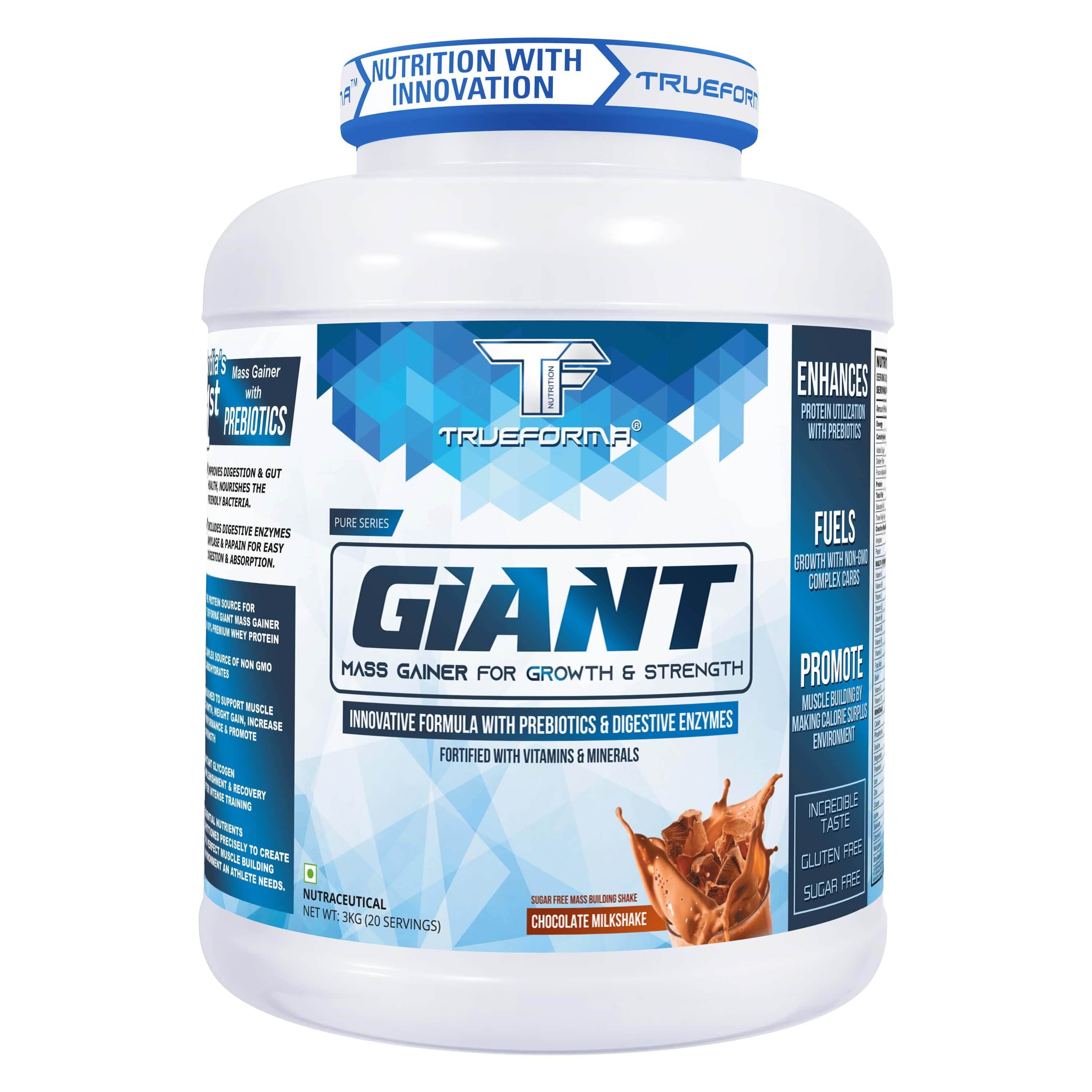 Trueforma® Giant Mass Gainer – High-Calorie Protein Supplement