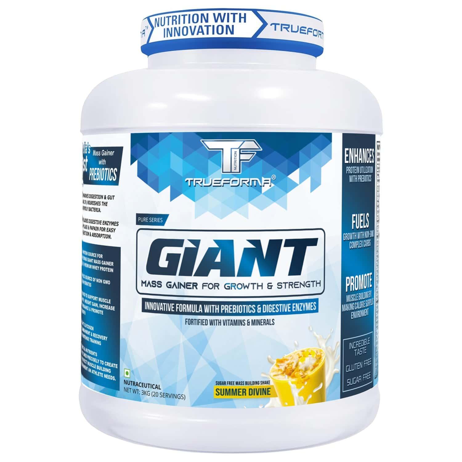Trueforma® Giant Mass Gainer – High-Calorie Protein Supplement