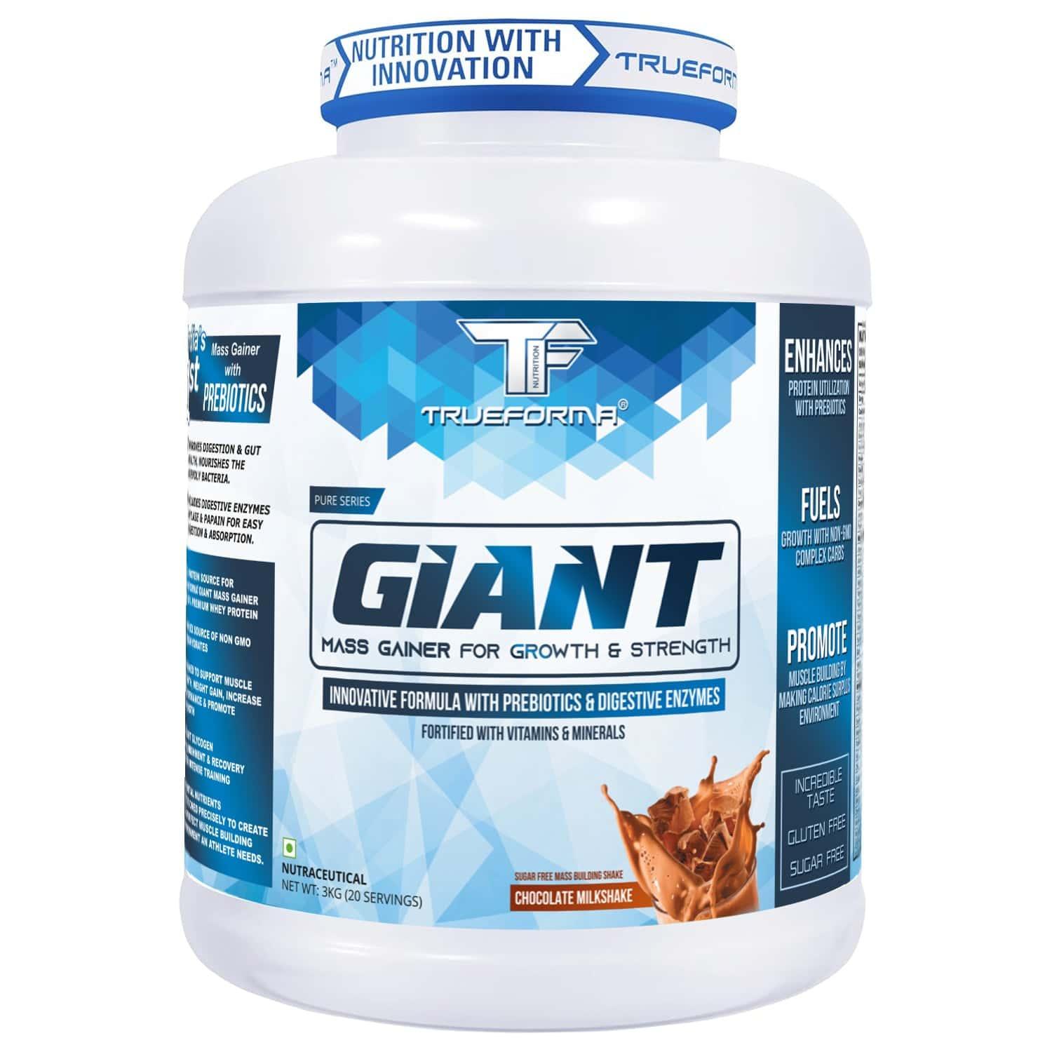 Trueforma® Giant Mass Gainer – High-Calorie Protein Supplement