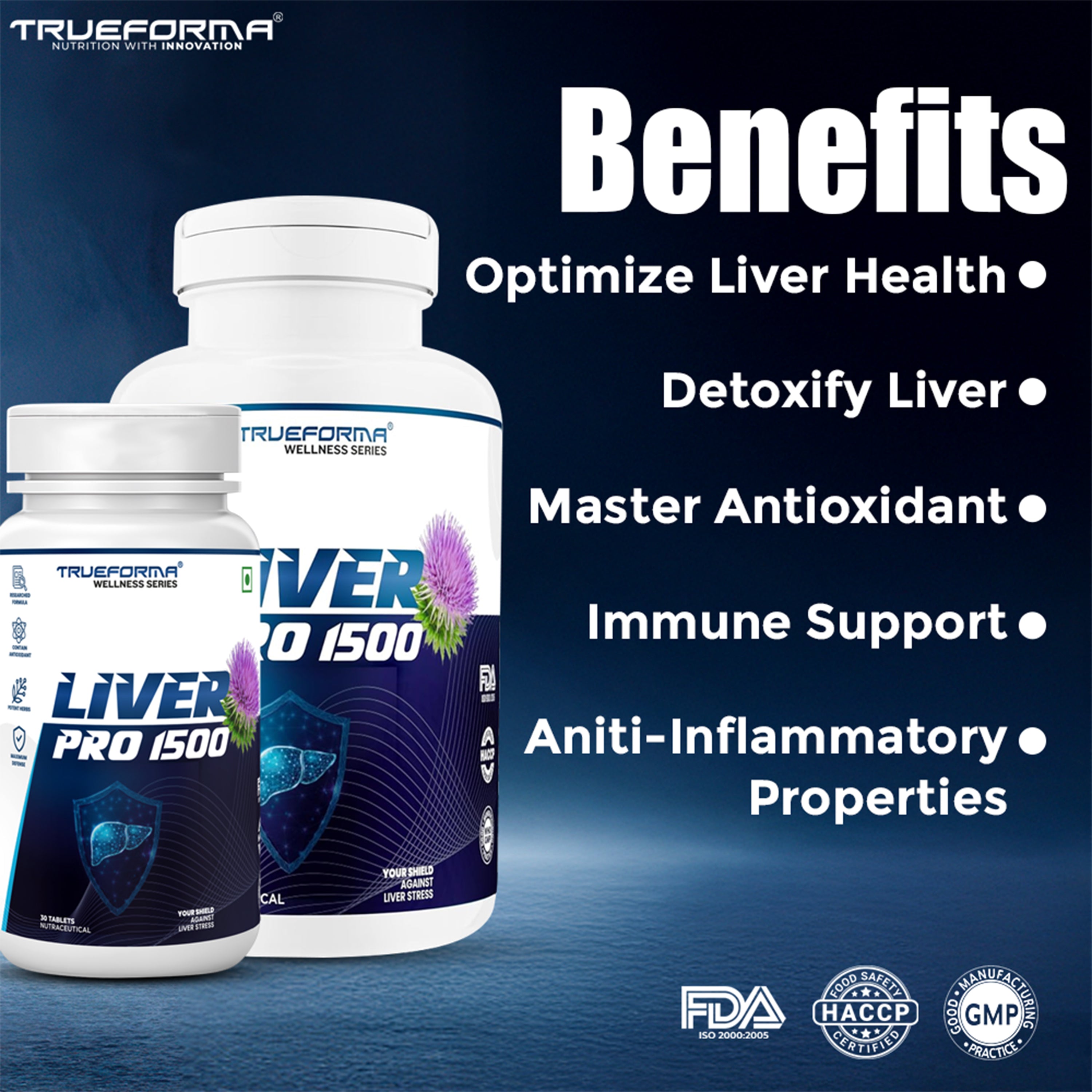 Trueforma® Liver Pro 1500 – Natural Liver Support