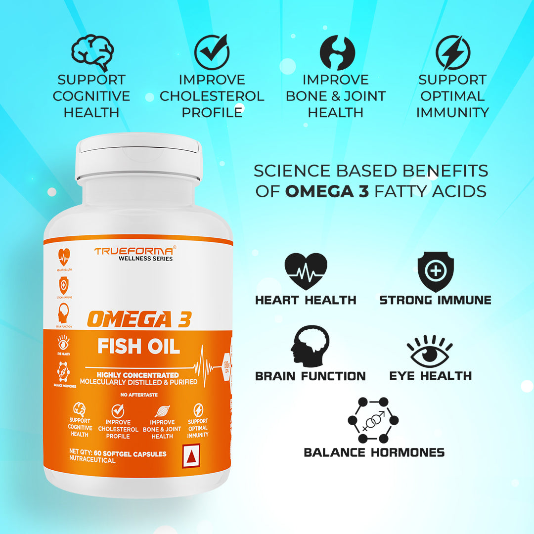 Trueforma® Monthly Wellness Combo – True Vita, Omega 3 & ZMA (30 Tabs)