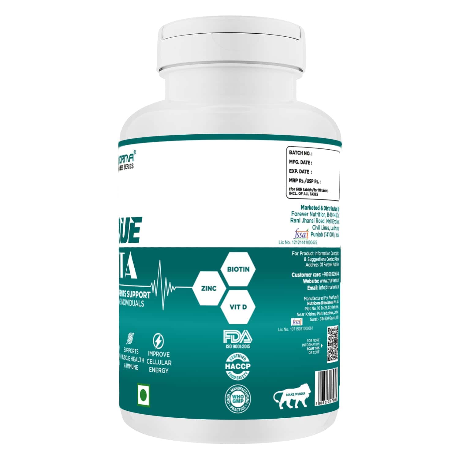 Trueforma® True Vita – Daily Multivitamin & Mineral Support