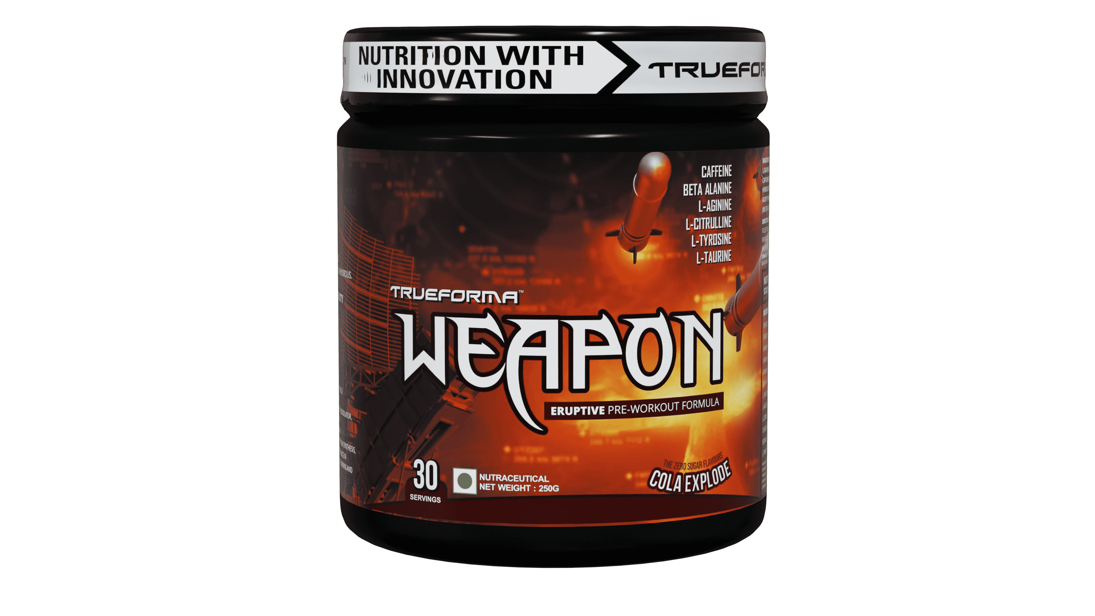Trueforma® Weapon: Pre-Workout Formula for Energy & Focus