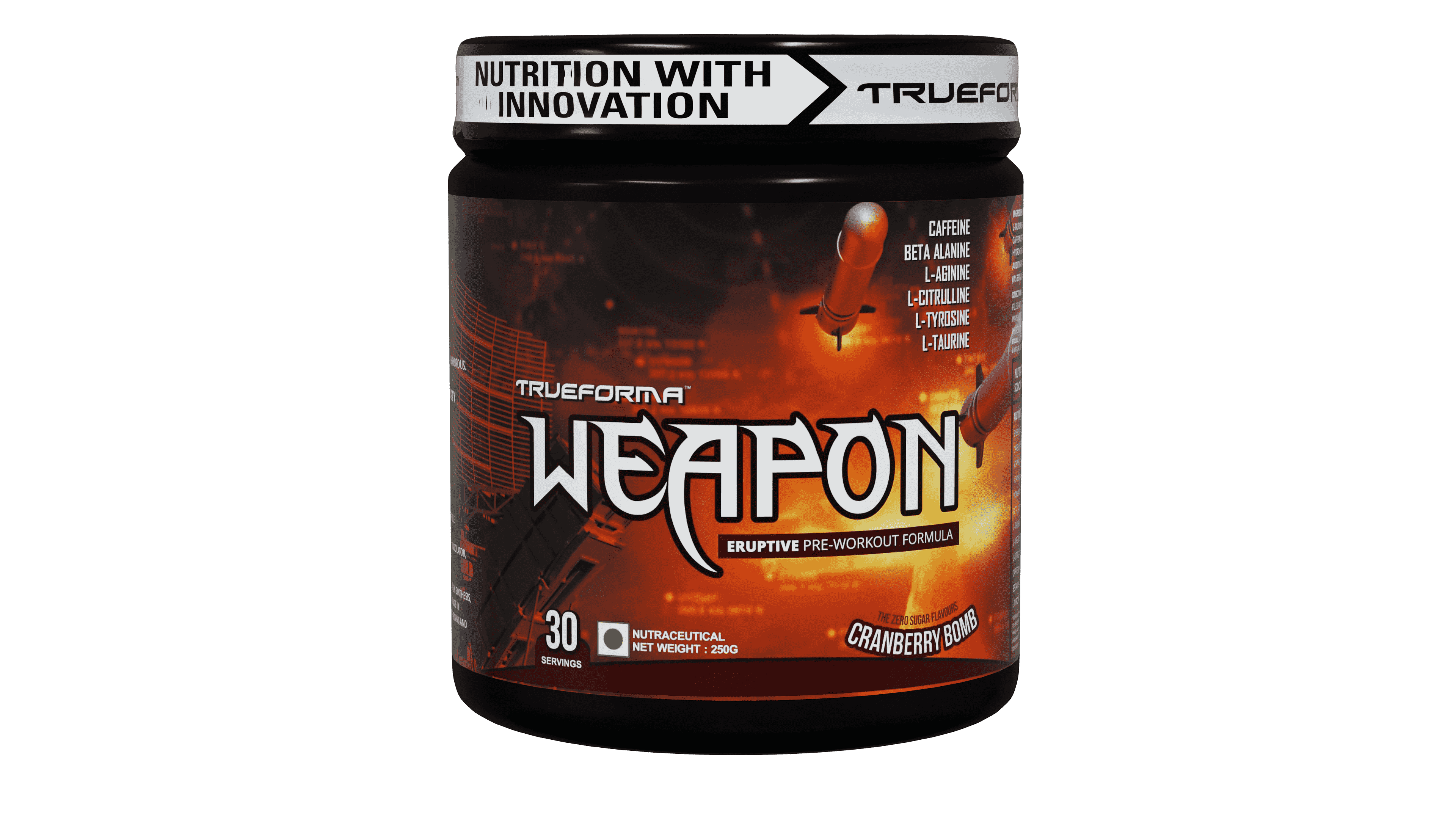 Trueforma® Weapon: Pre-Workout Formula for Energy & Focus