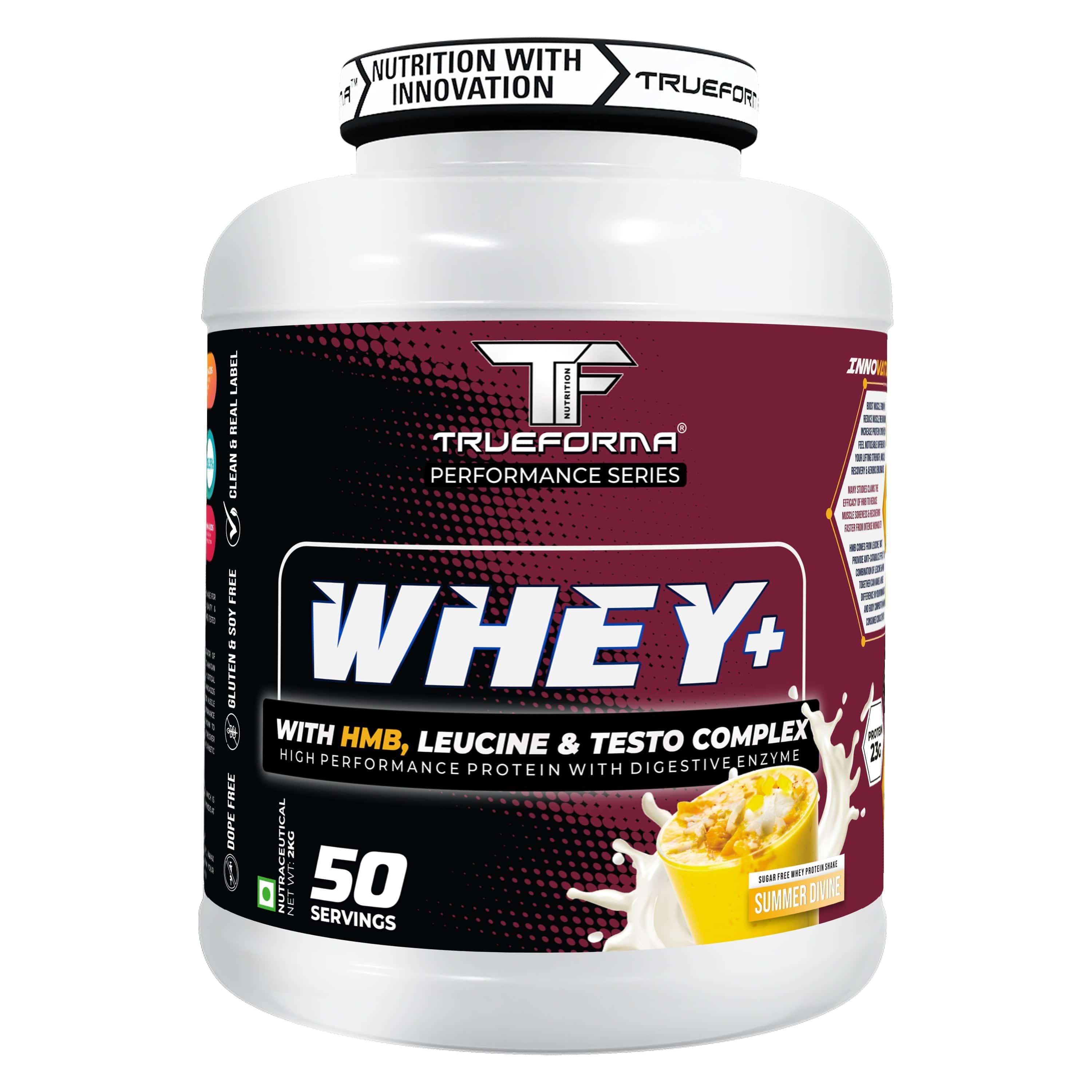 Trueforma® Whey+ Protein with HMB, Leucine, Ginseng & Tribulus