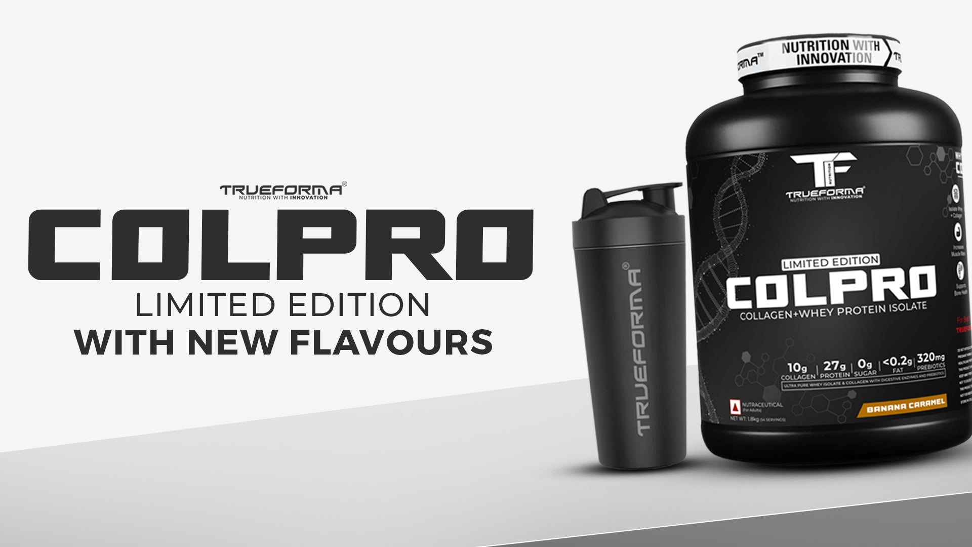 Trueforma® ColPro Limited Edition – Whey Protein with Collagen for Skin, Hair & Muscle Recovery