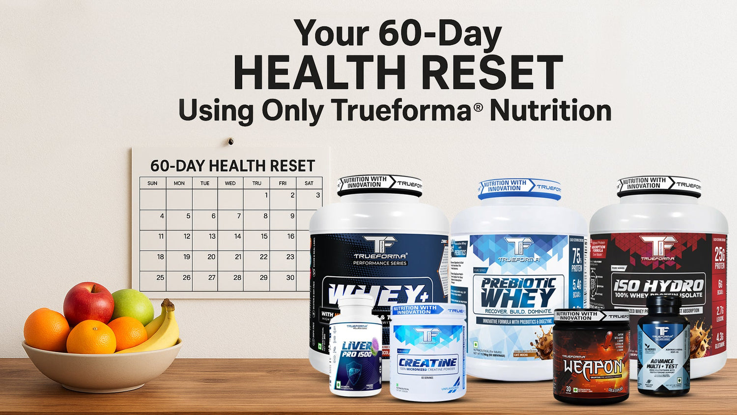 Your 60-Day Health Reset Using Only Trueforma® Nutrition