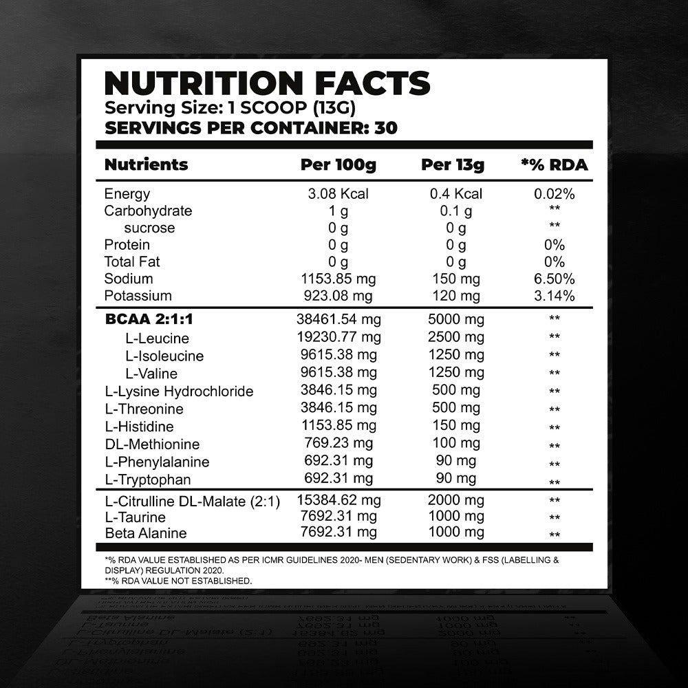 Trueforma® ARMED EAA + BCAA Intra-Workout Powder | Essential Amino Acids, Beta-Alanine & Citrulline | 30 Servings