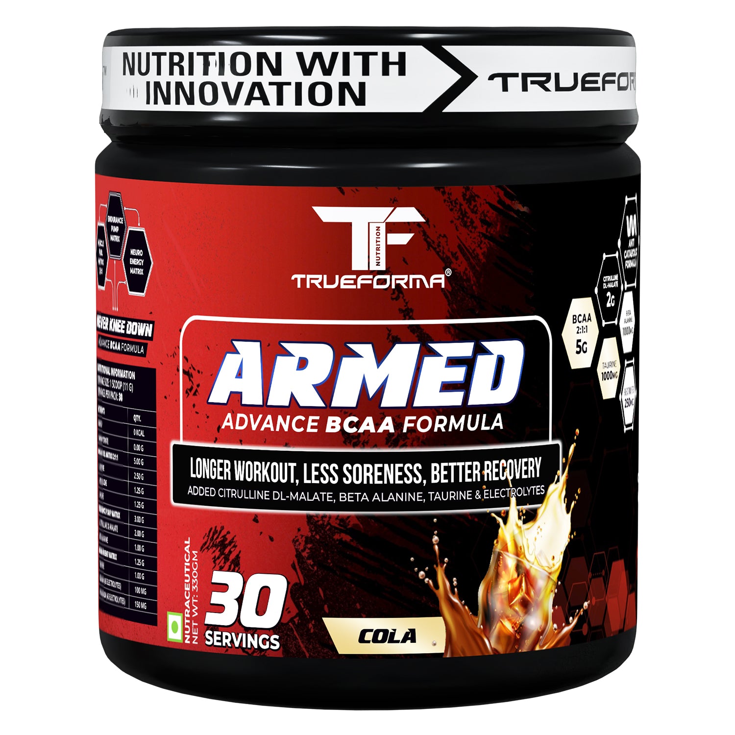 Trueforma® Armed – Advance Intra Workout BCAA, 30 Servings