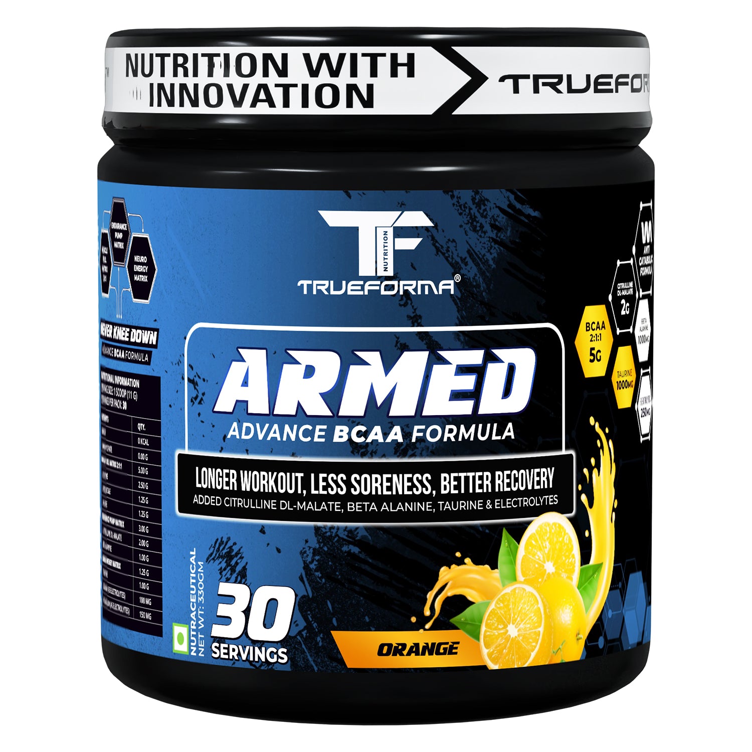 Trueforma® Armed – Advance Intra Workout BCAA, 30 Servings