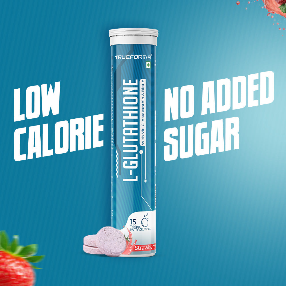Trueforma® L-Glutathione with Vitamin C, Astaxanthin & Biotin Effervescent Tablets