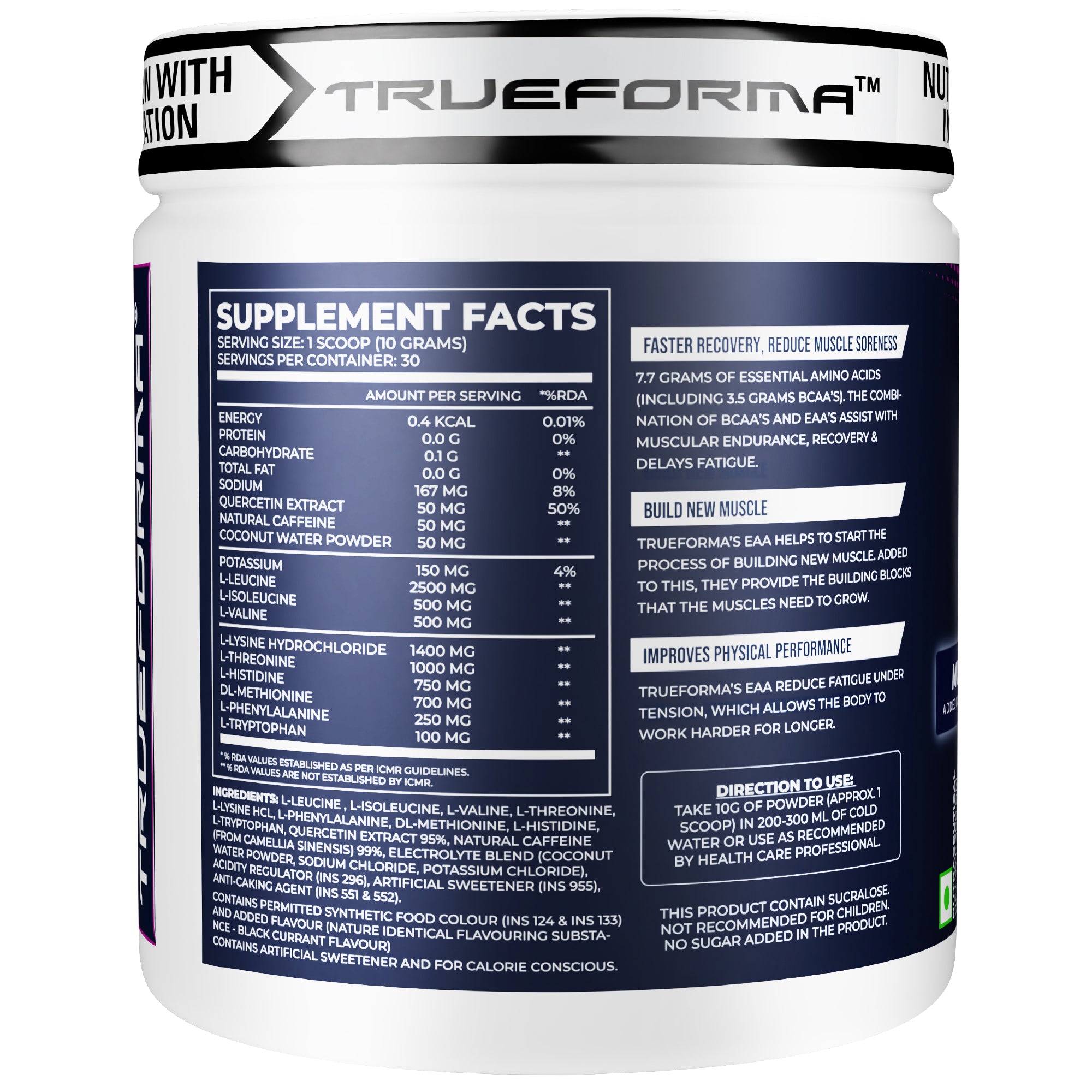 Trueforma® EAA (Essential Amino Acids) – 30 Servings