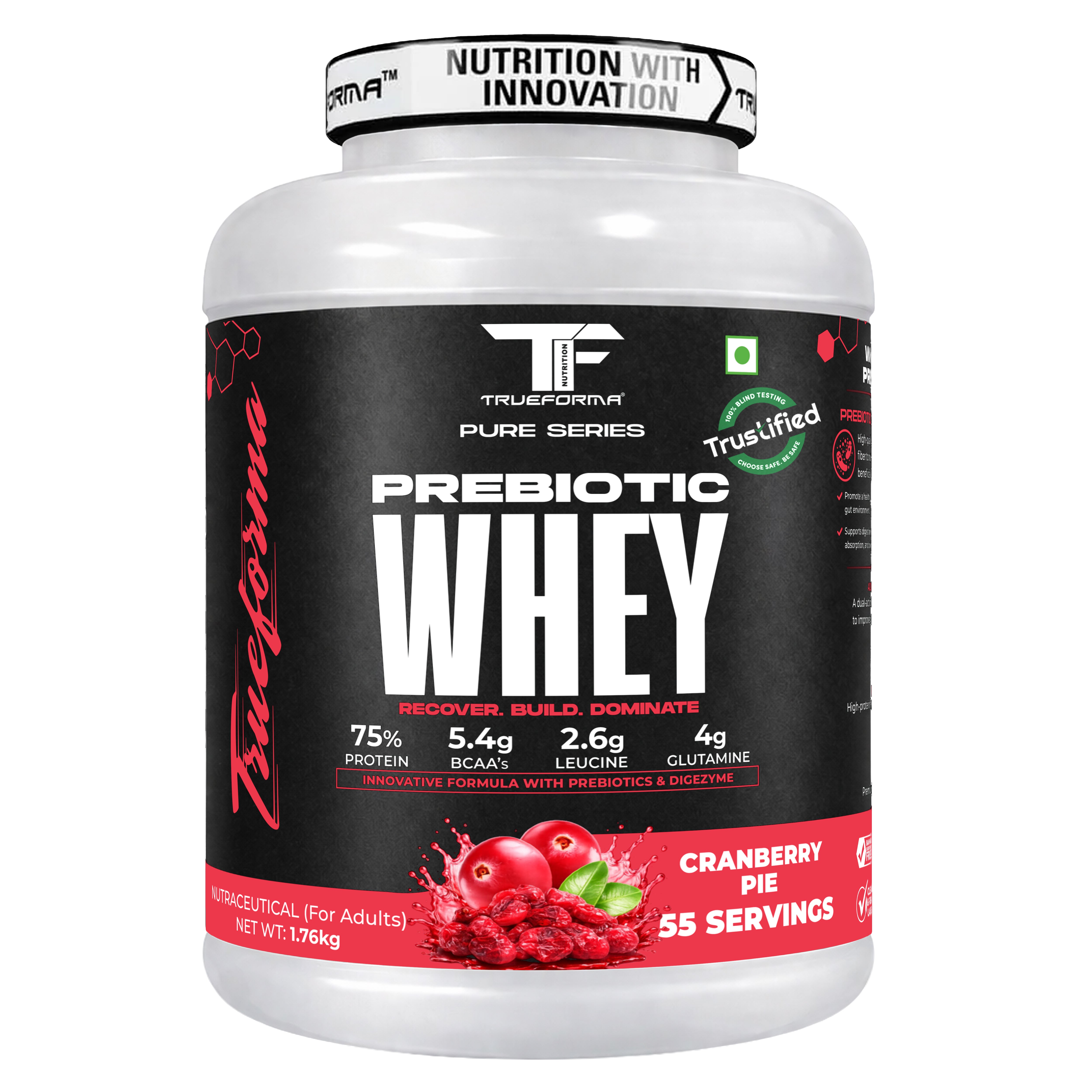 Trueforma® 100% Whey Protein with Prebiotics & Enzymes