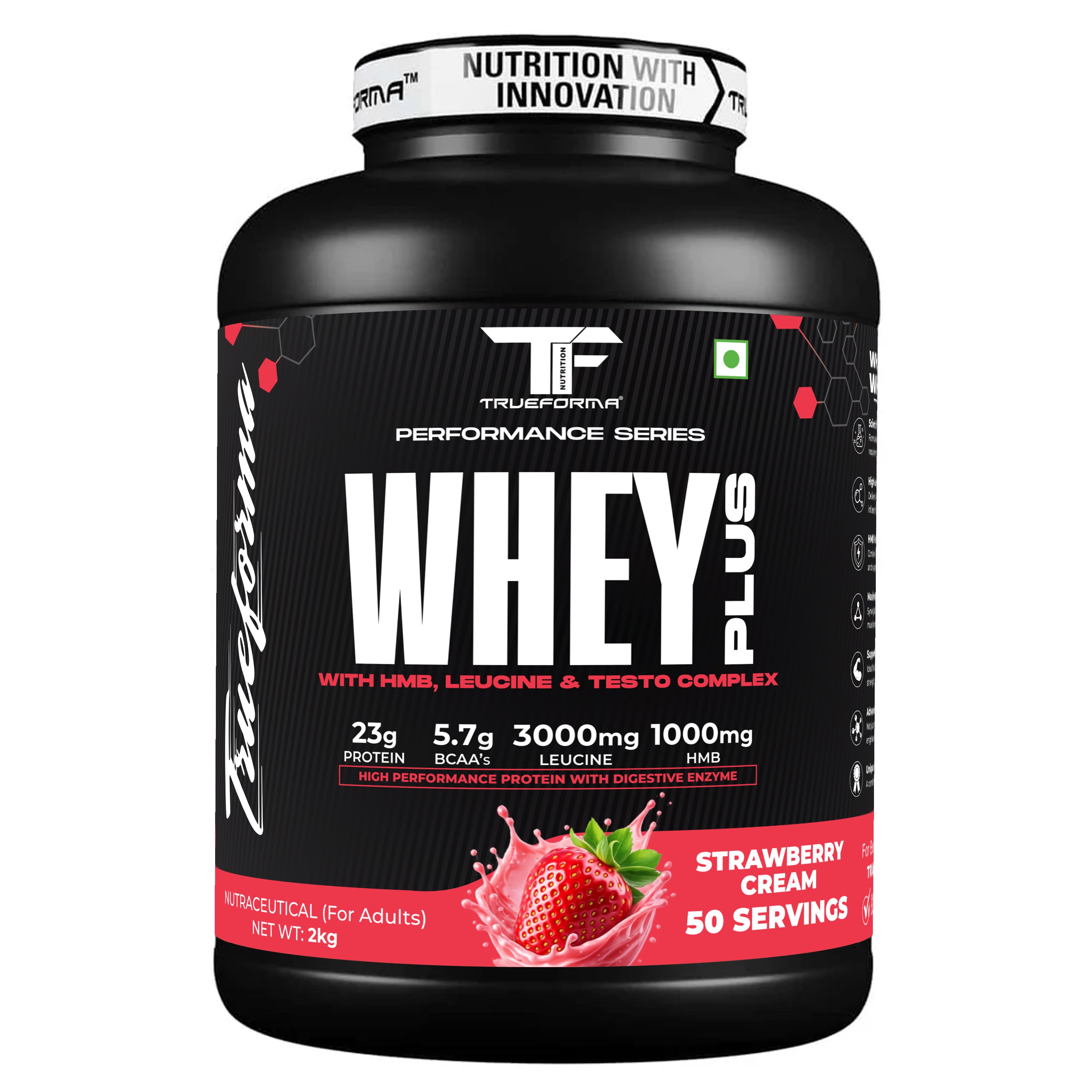 Trueforma® Whey+ Protein with HMB, Leucine, Ginseng & Tribulus