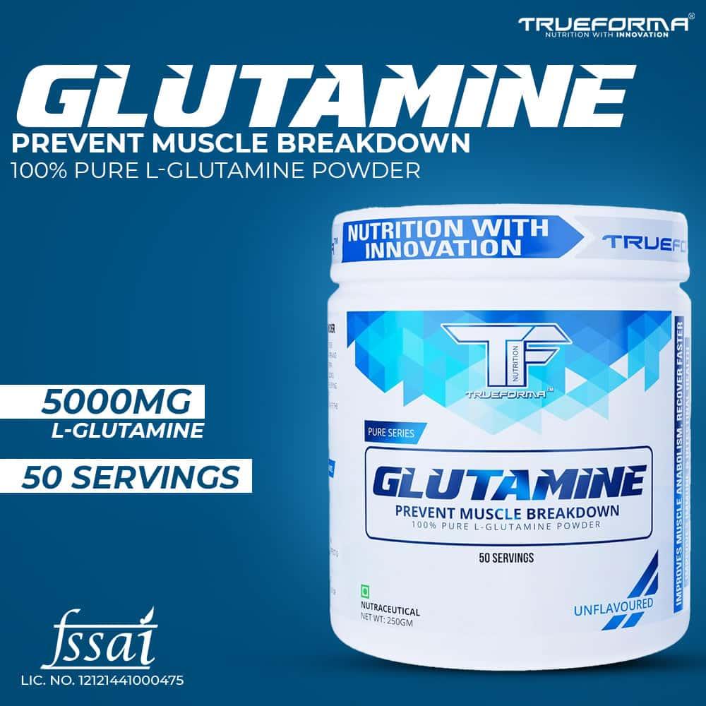 Trueforma® Glutamine – 100% Pure L-Glutamine Powder