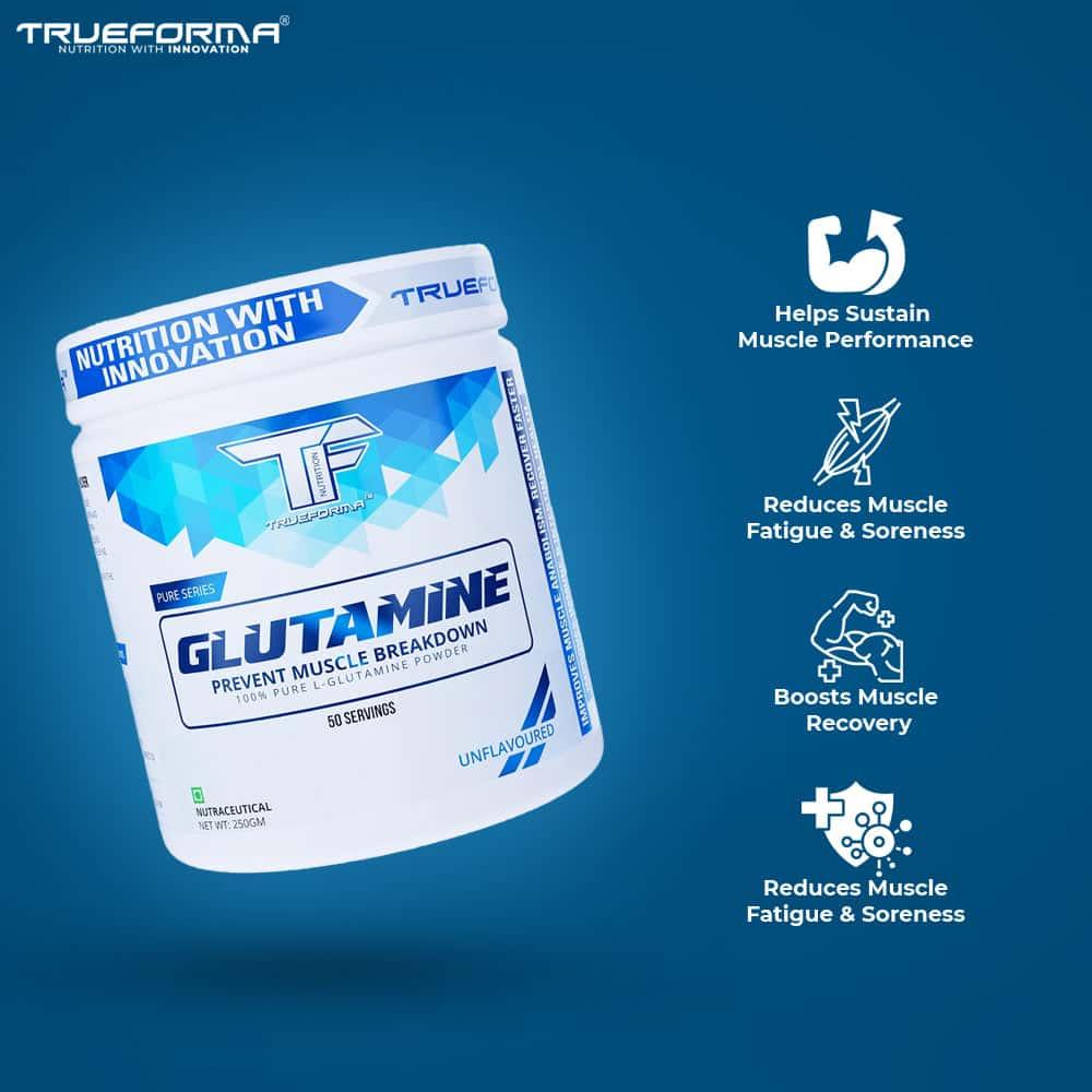 Trueforma® Glutamine – 100% Pure L-Glutamine Powder