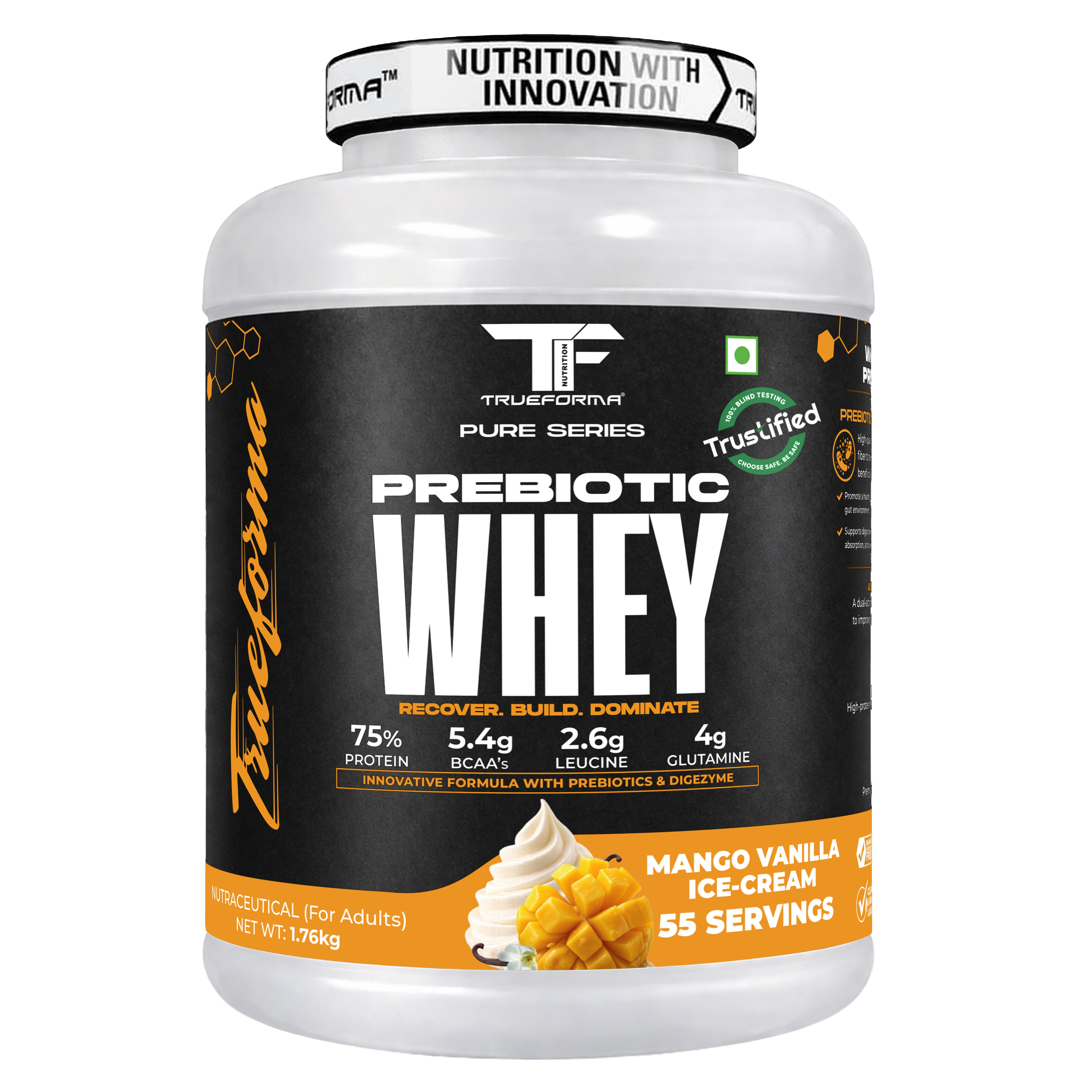 Trueforma® 100% Whey Protein with Prebiotics & Enzymes
