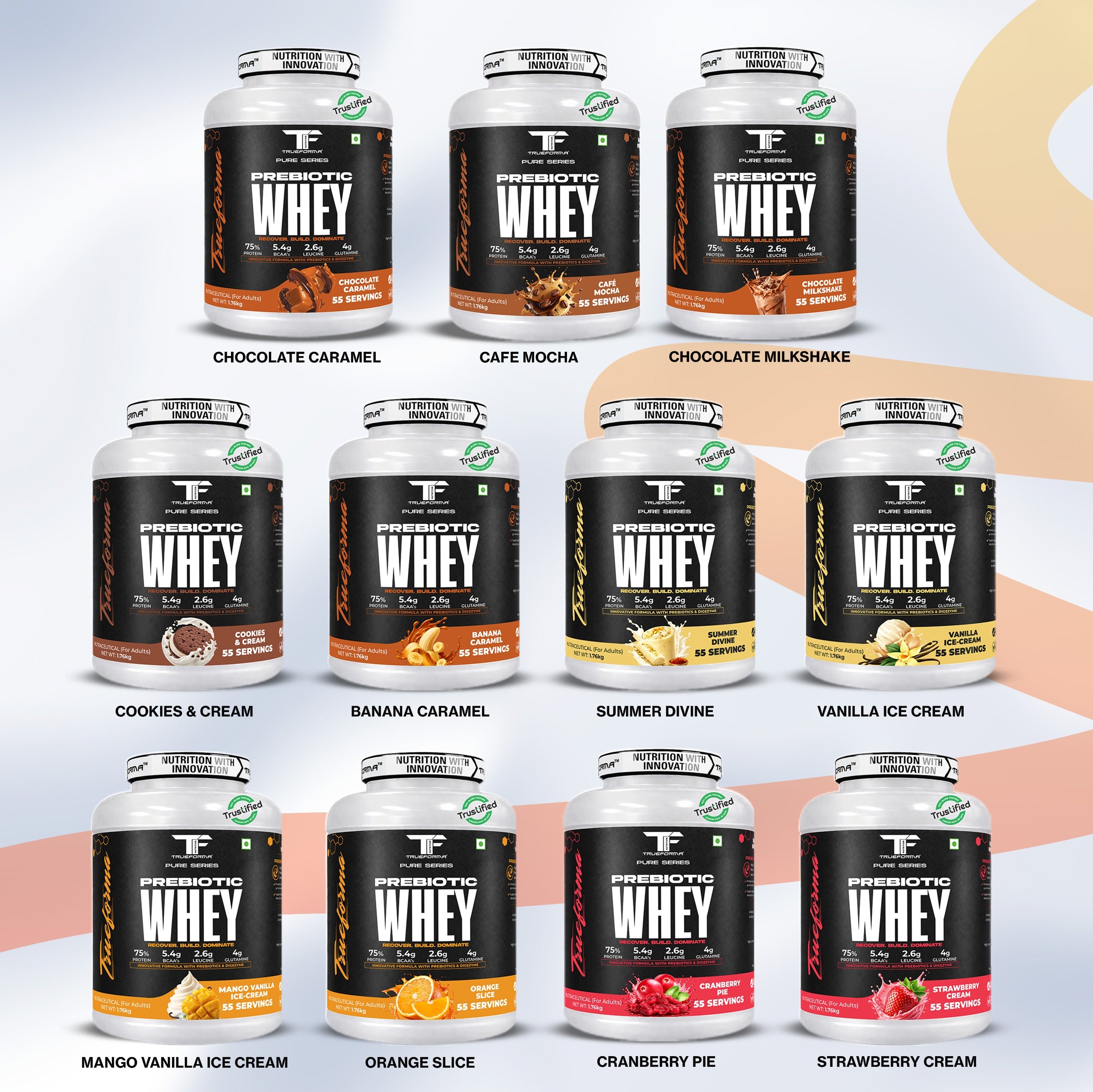 Trueforma® 100% Whey Protein with Prebiotics & Enzymes