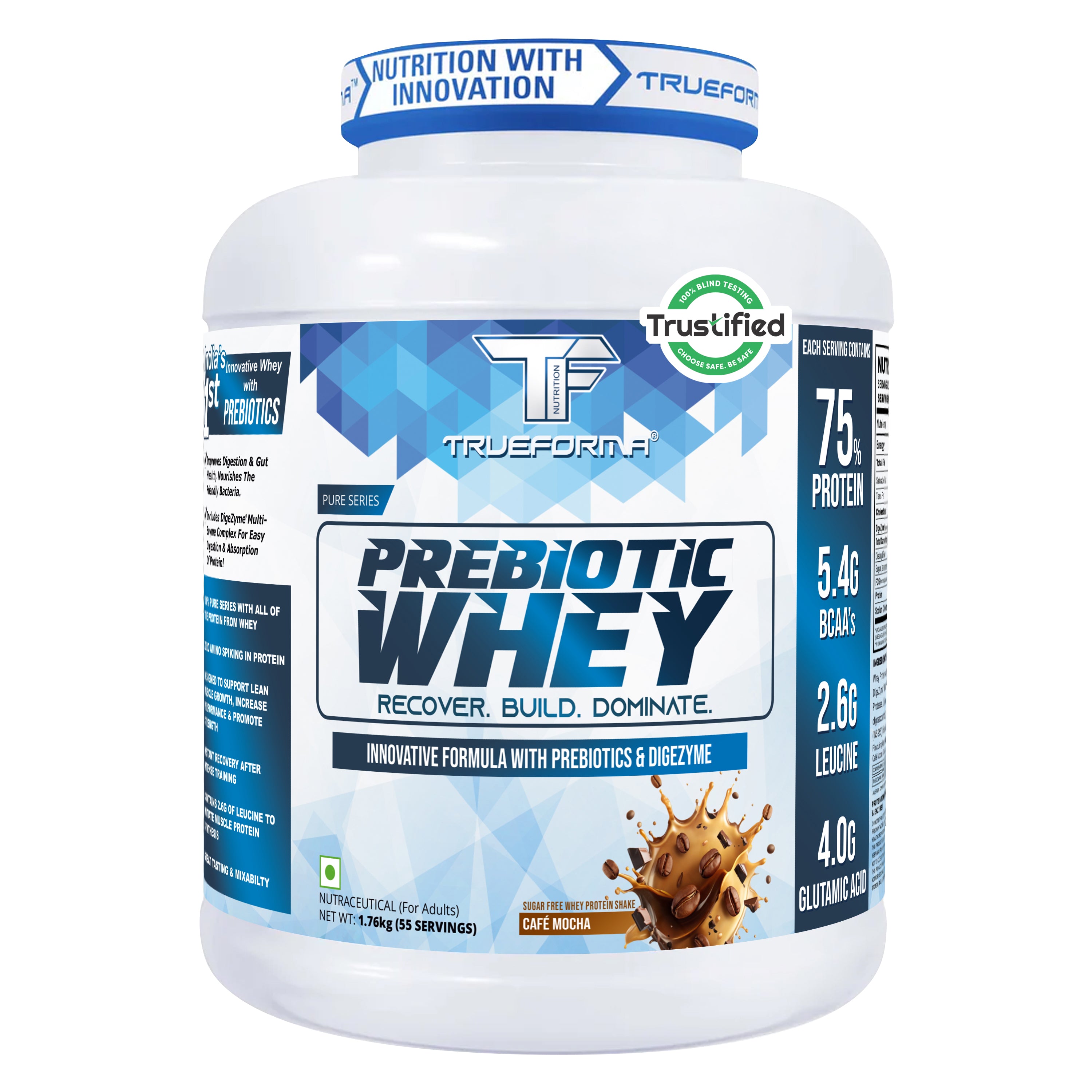 Trueforma® 100% Whey Protein with Prebiotics & Enzymes