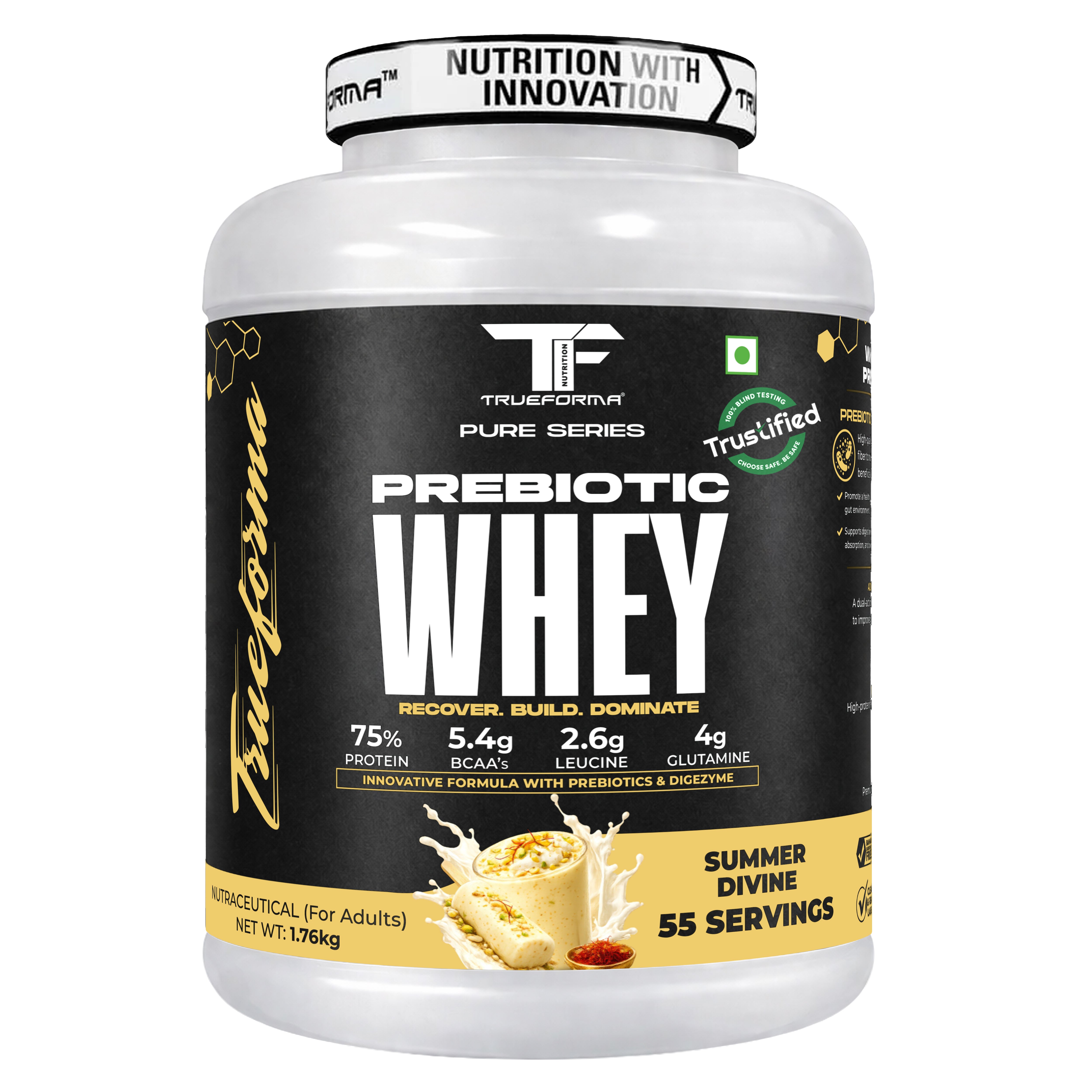 Trueforma® 100% Whey Protein with Prebiotics & Enzymes