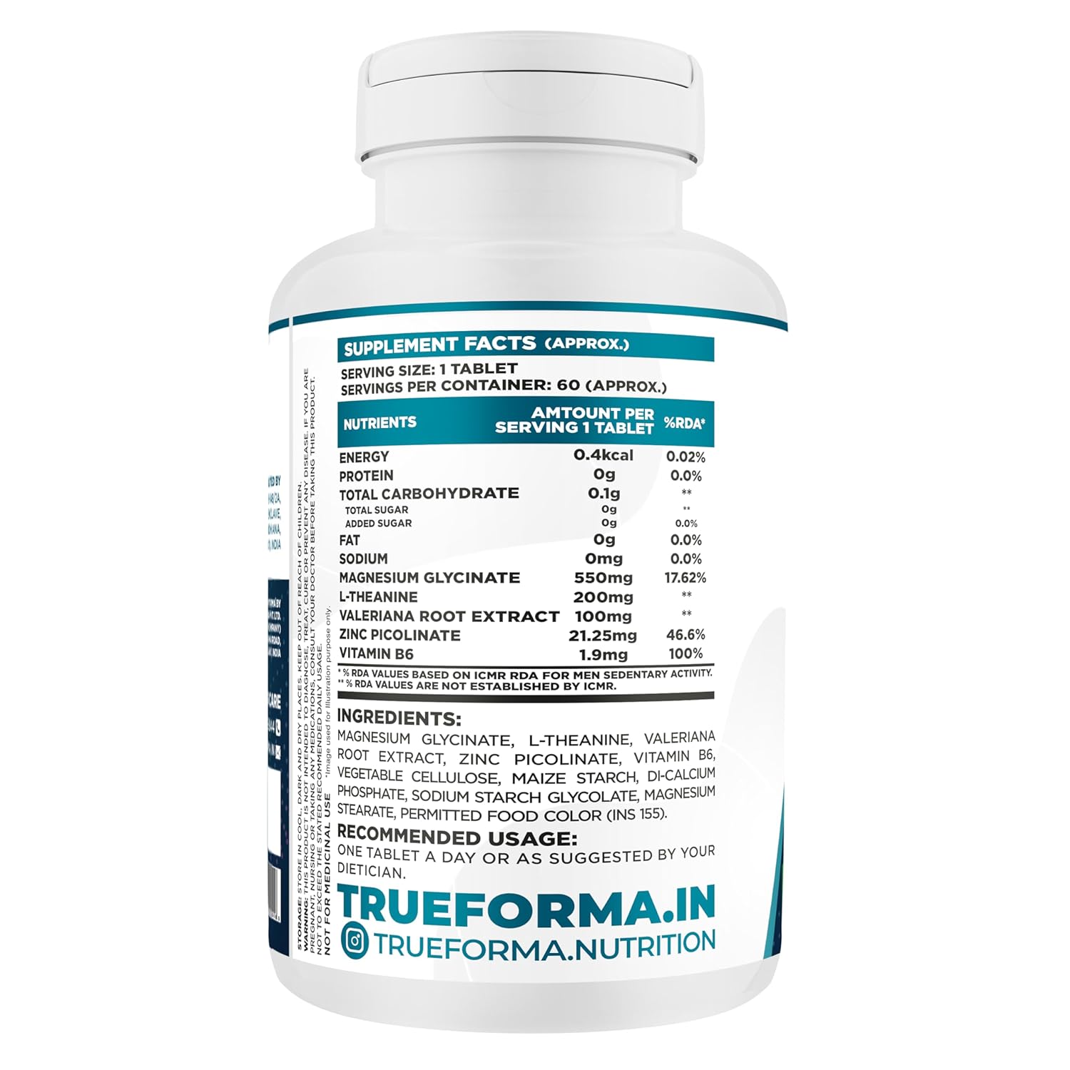 Trueforma® ZMA Enhanced - Boost Muscle Recovery & Testosterone