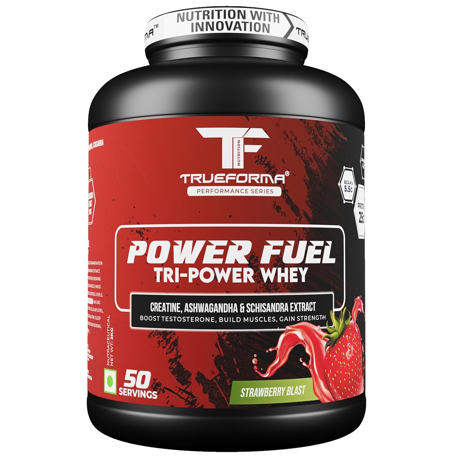 Trueforma® Power Fuel – Whey Protein with Creatine, Ashwagandha & Schisandra Extract