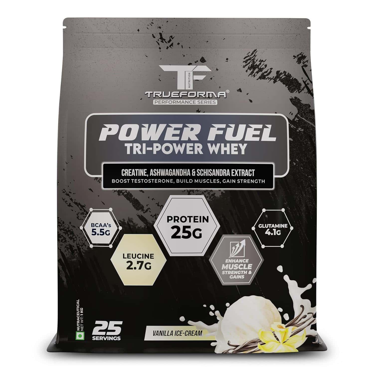 Trueforma® Power Fuel – Whey Protein with Creatine, Ashwagandha & Schisandra Extract