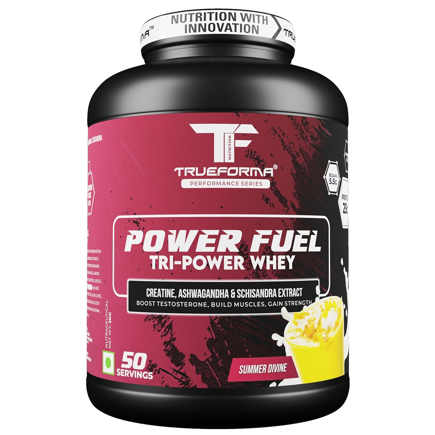 Trueforma® Power Fuel – Whey Protein with Creatine, Ashwagandha & Schisandra Extract