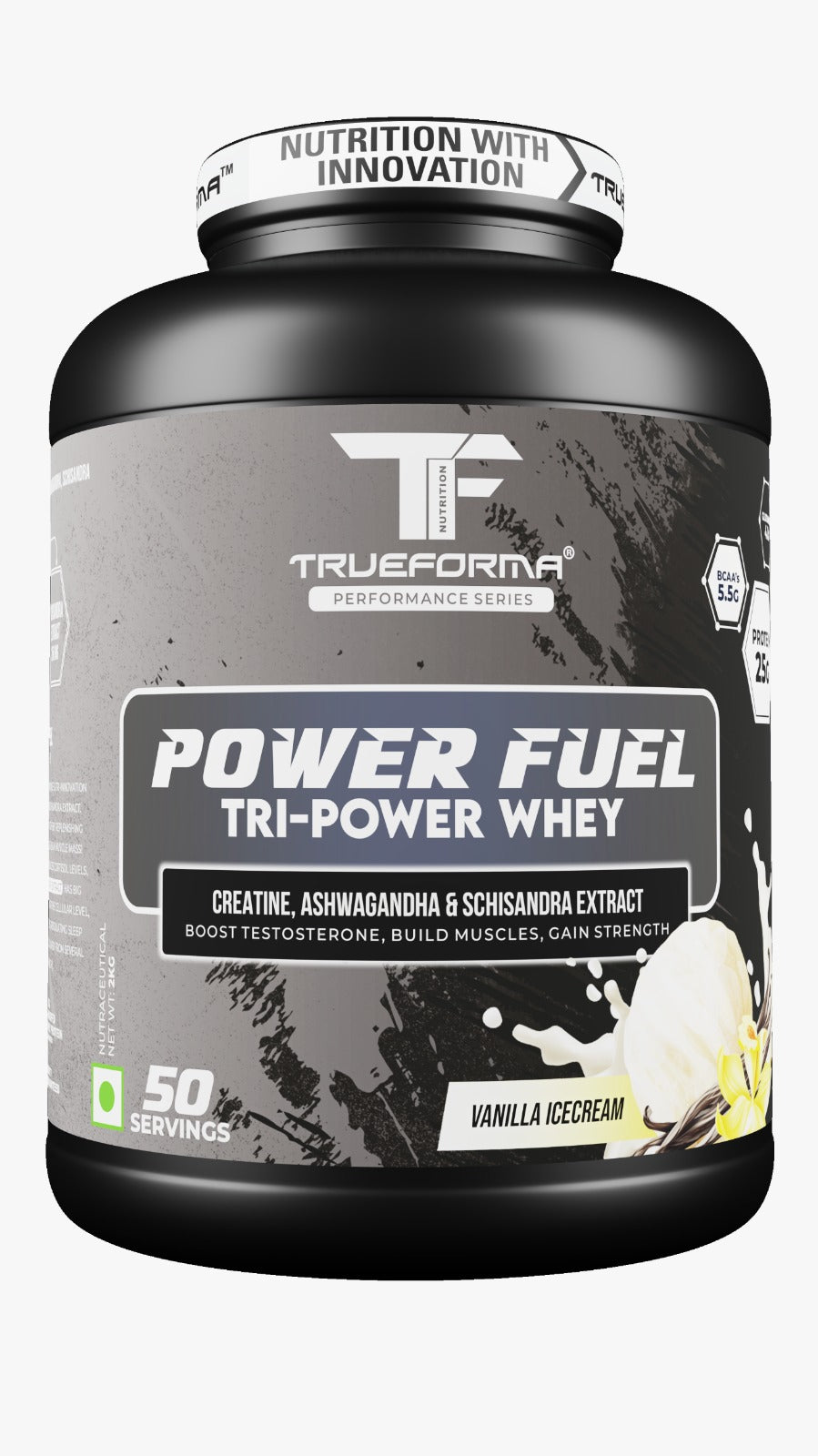 Trueforma® Power Fuel – Whey Protein with Creatine, Ashwagandha & Schisandra Extract